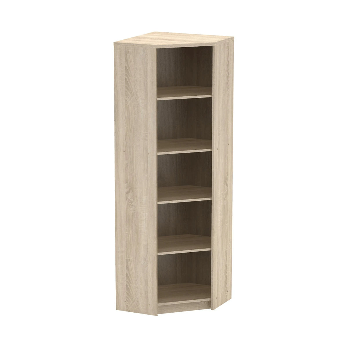 Biblioteca JOHAN 2 NEW 09, stejar sonoma, PAL melaminat, 63x63x186 cm
