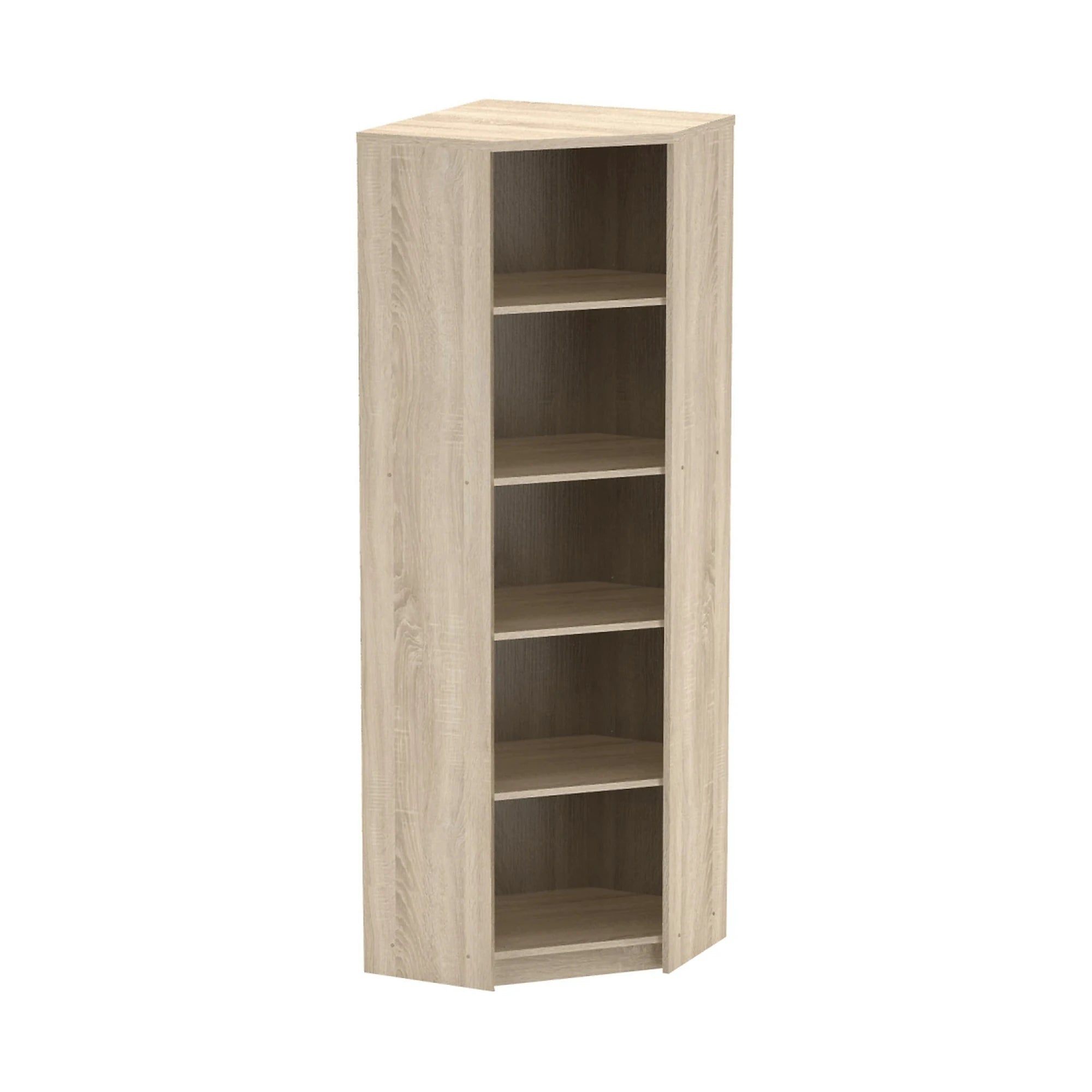 Biblioteca JOHAN 2 NEW 09, stejar sonoma, PAL melaminat, 63x63x186 cm
