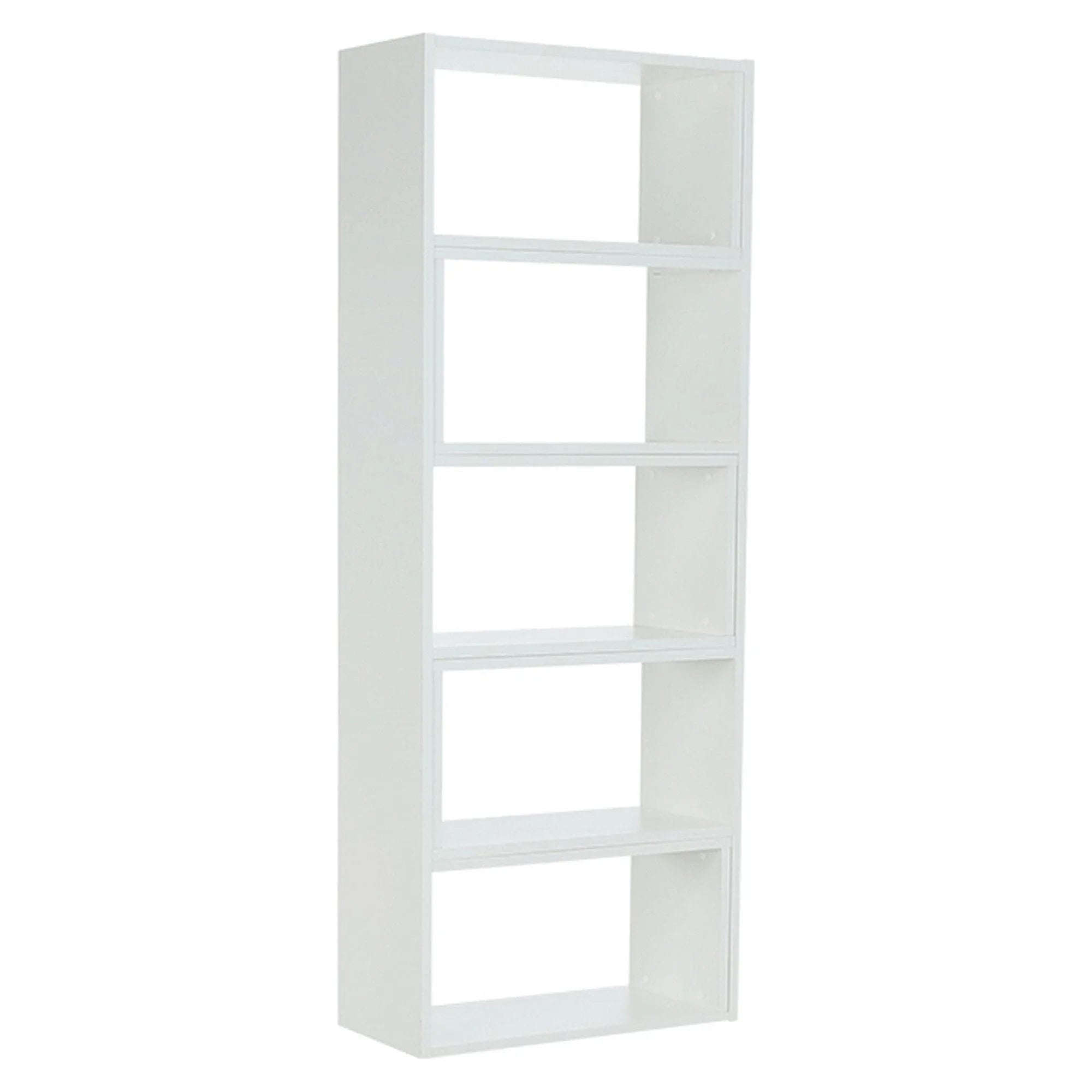 Biblioteca KLOE I, alb, PAL melaminat, 72/125x33x188 cm