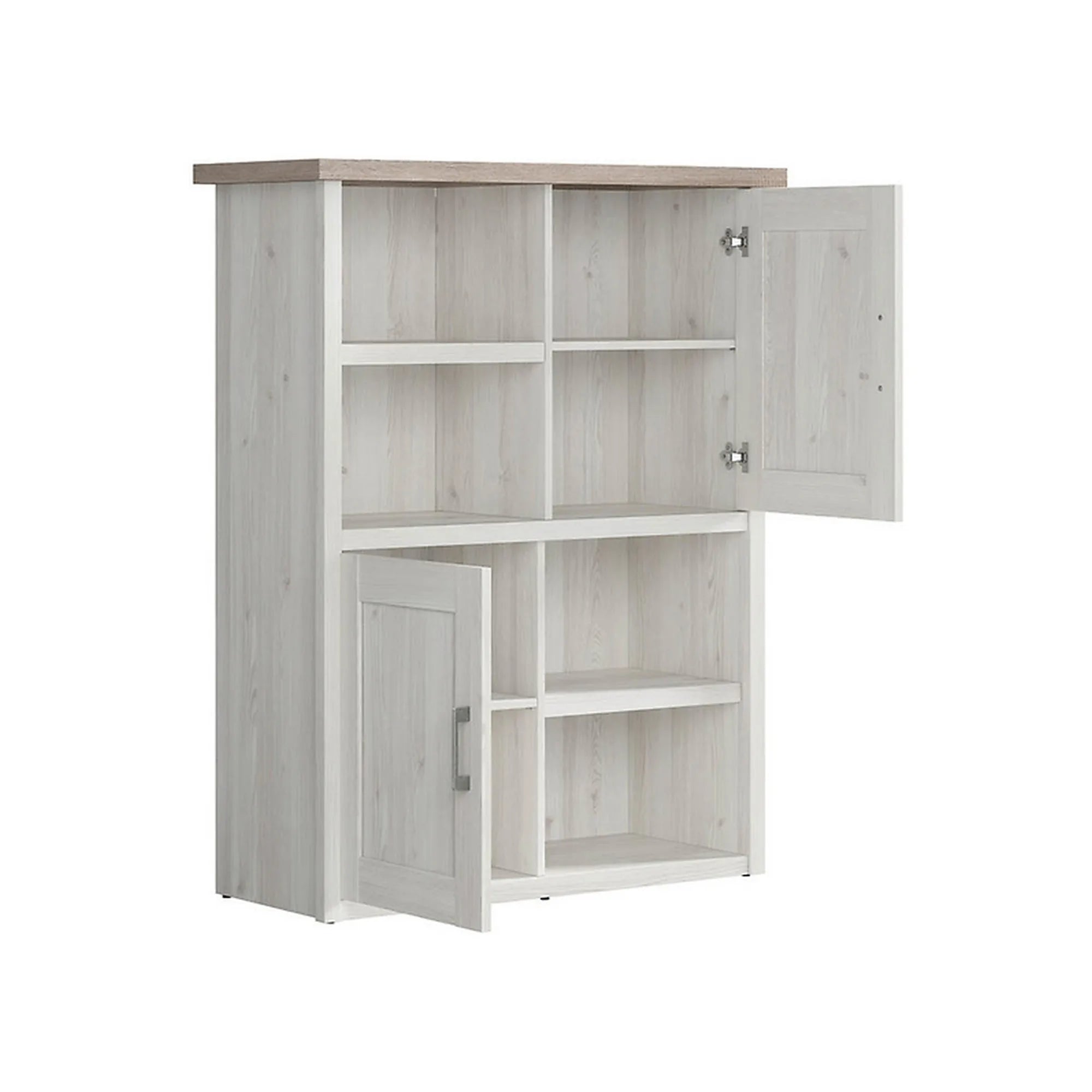 Biblioteca LUCA JUZI, zada sibiu deschis, PAL laminat, 106x43x135 cm