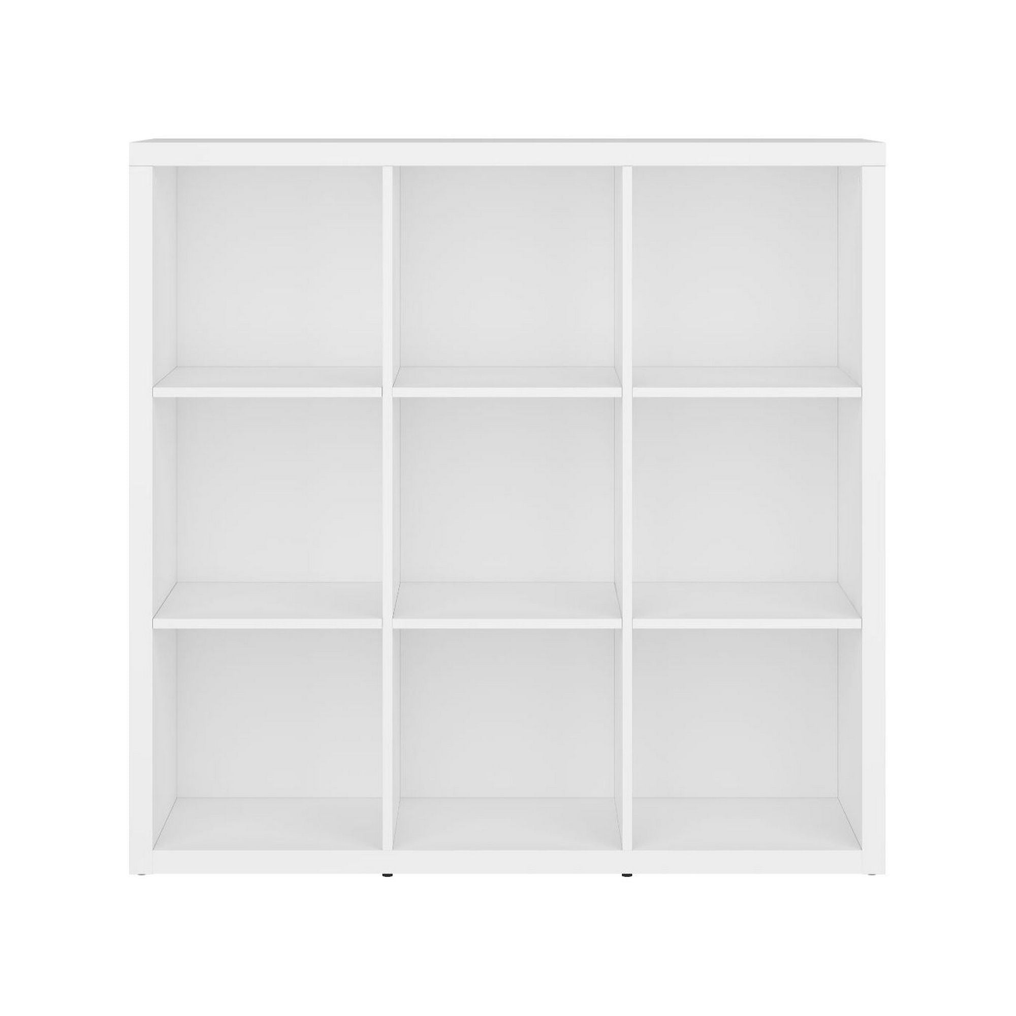 Biblioteca NEPO PLUS, alb, PAL, 114x39x111 cm