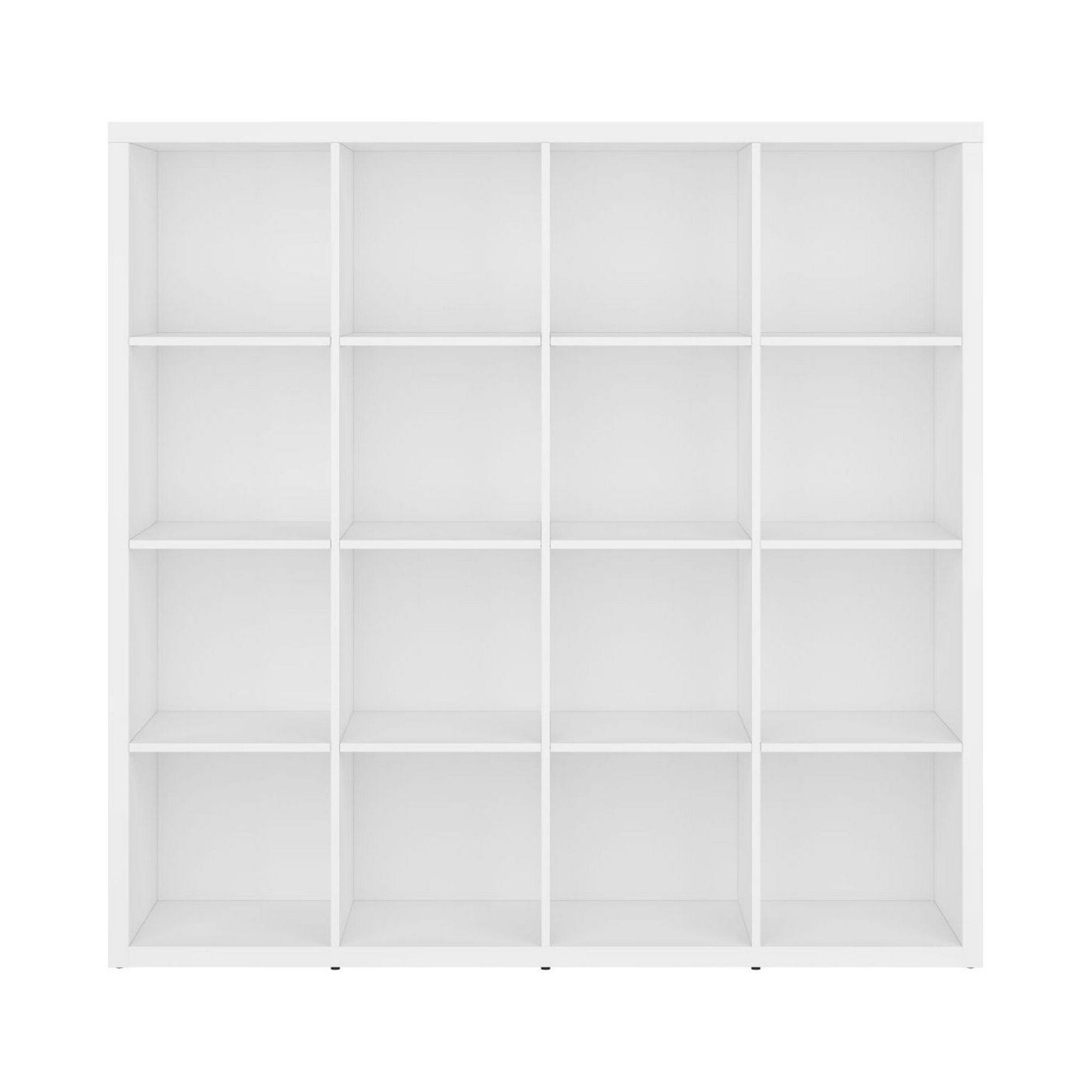 Biblioteca NEPO PLUS, alb, PAL, 151x39x147 cm