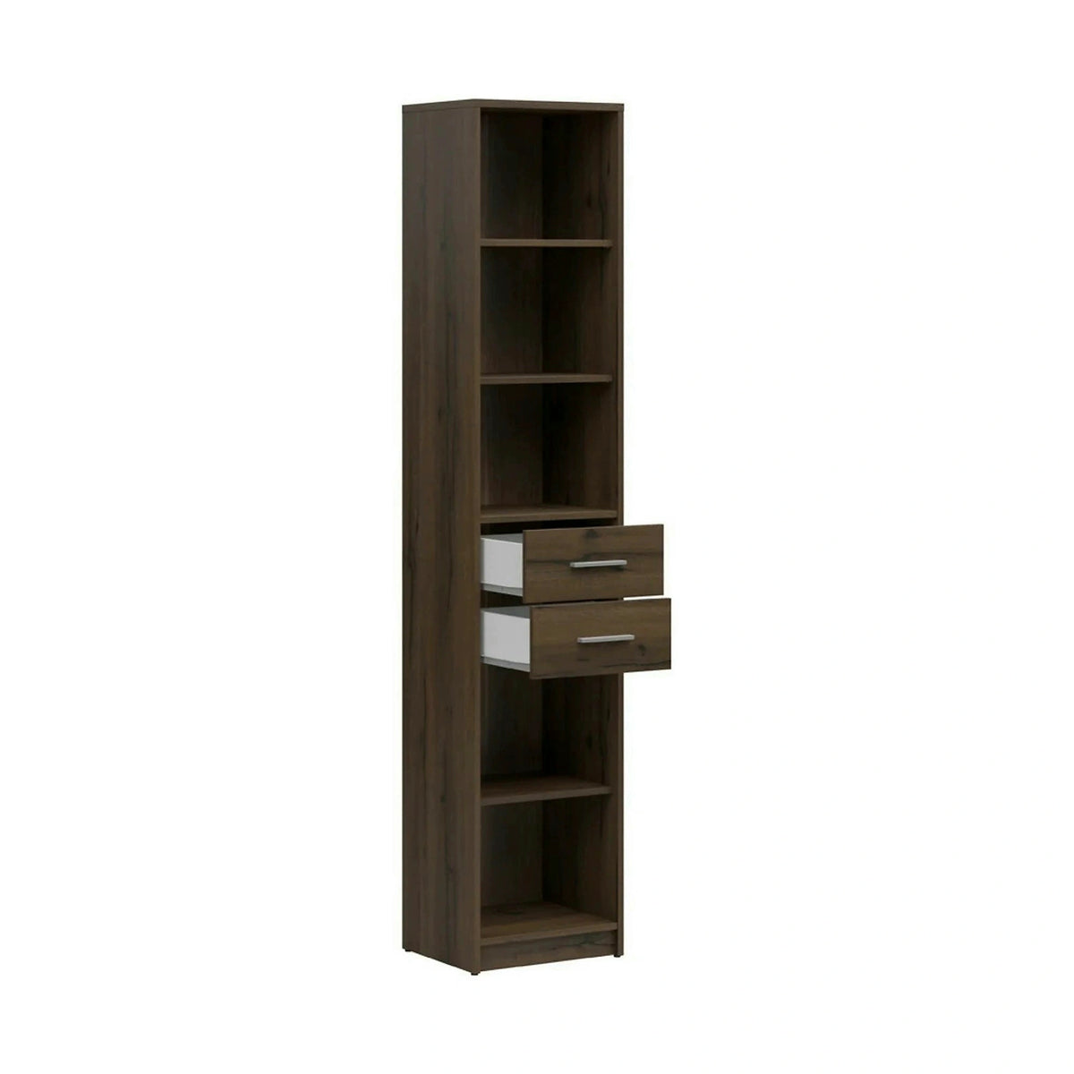 Biblioteca NEPO PLUS, stejar nobil, PAL laminat, 40x34x197 cm