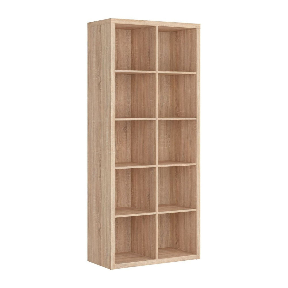 Biblioteca NEPO PLUS, stejar sonoma, PAL, 77x39x182 cm