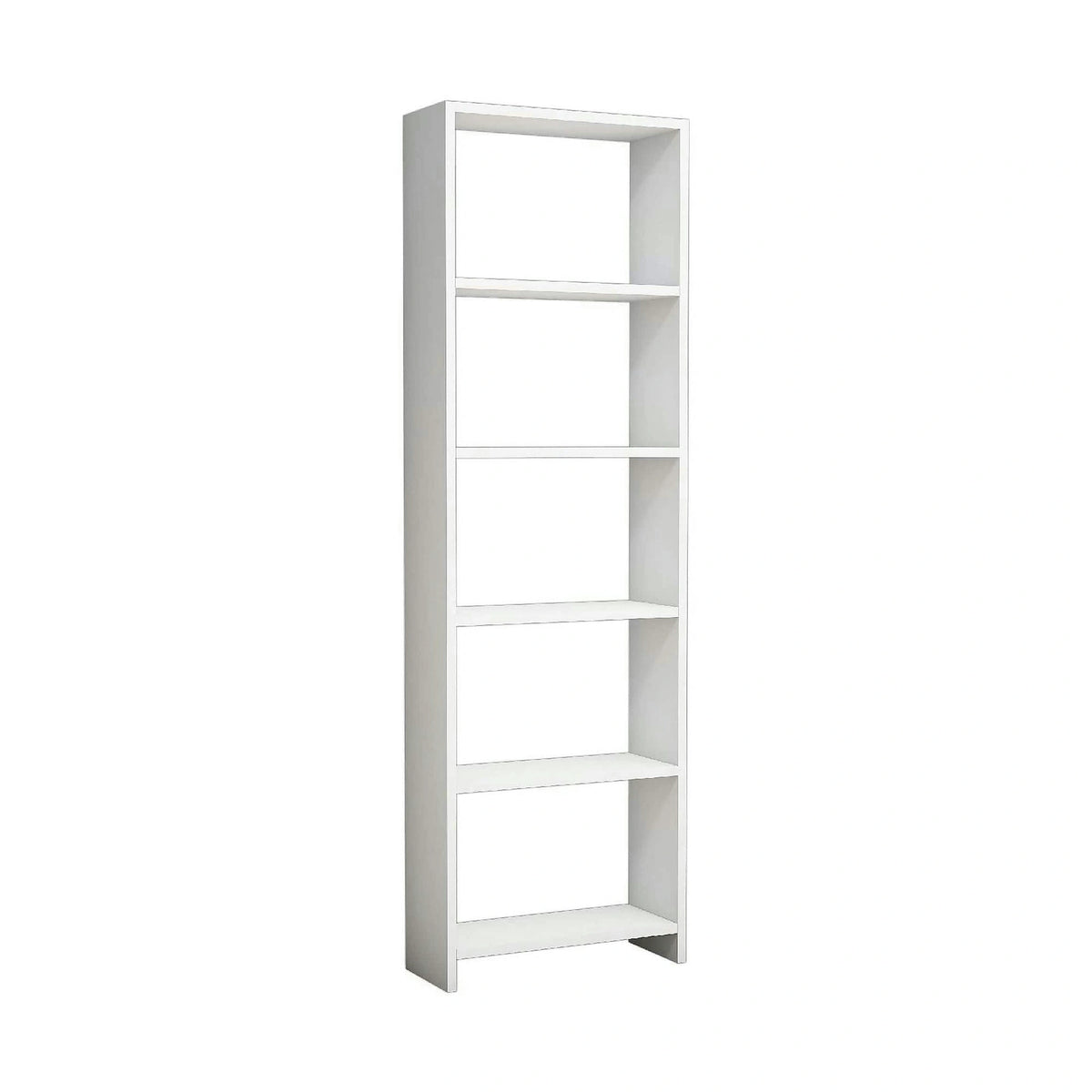 Biblioteca NEW, alb, PAL melaminat, 50x20x160 cm