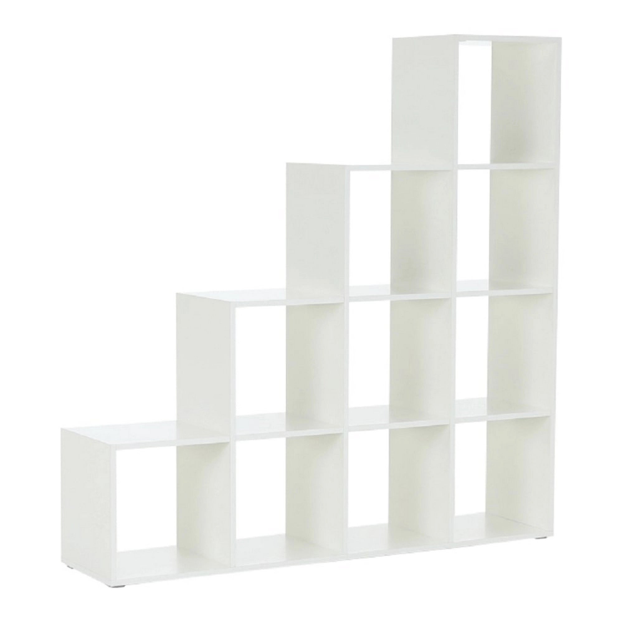 Biblioteca NORAH, alb, PAL melaminat, 139x33x144 cm