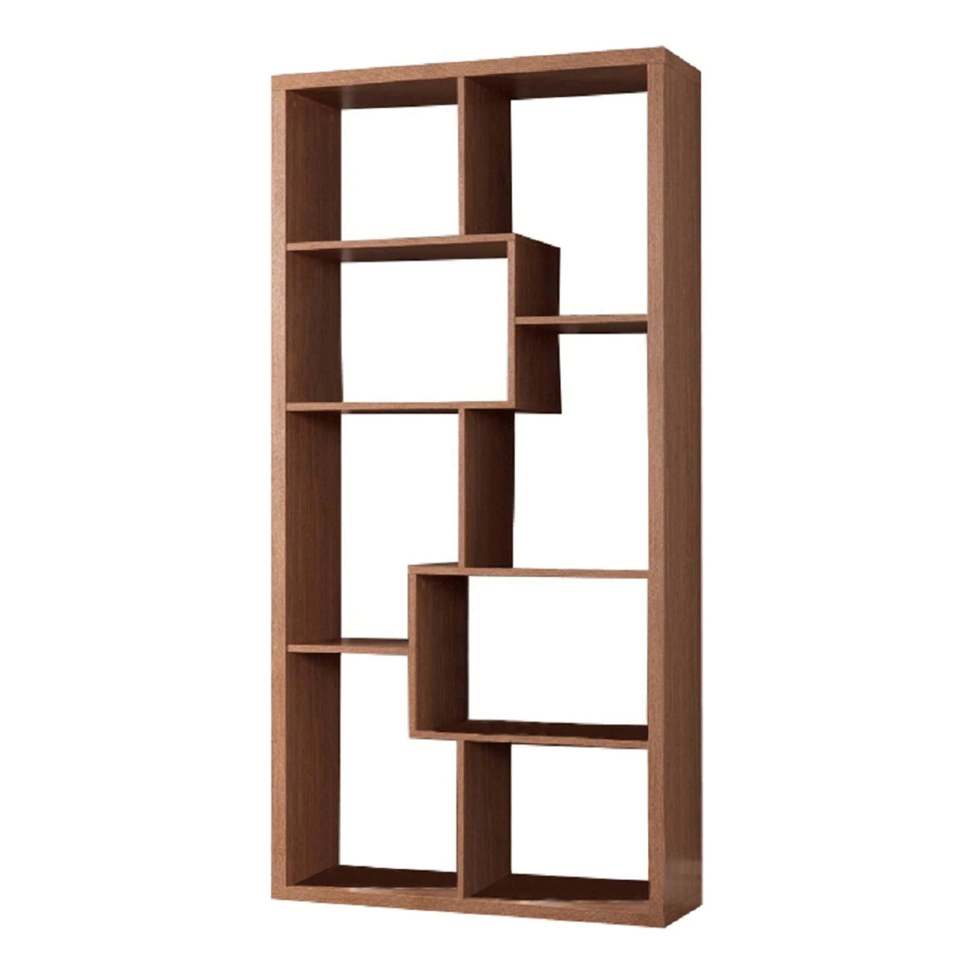 Biblioteca ODYN, cires, PAL laminat, 89x29x180 cm