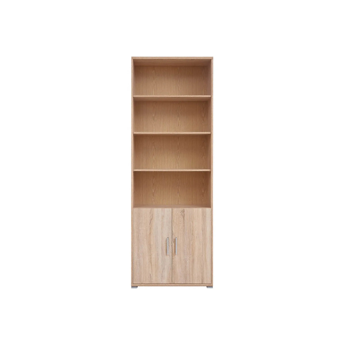 Biblioteca OFFICE, stejar sonoma, PAL laminat, cu 2 usi, 79x35x221 cm