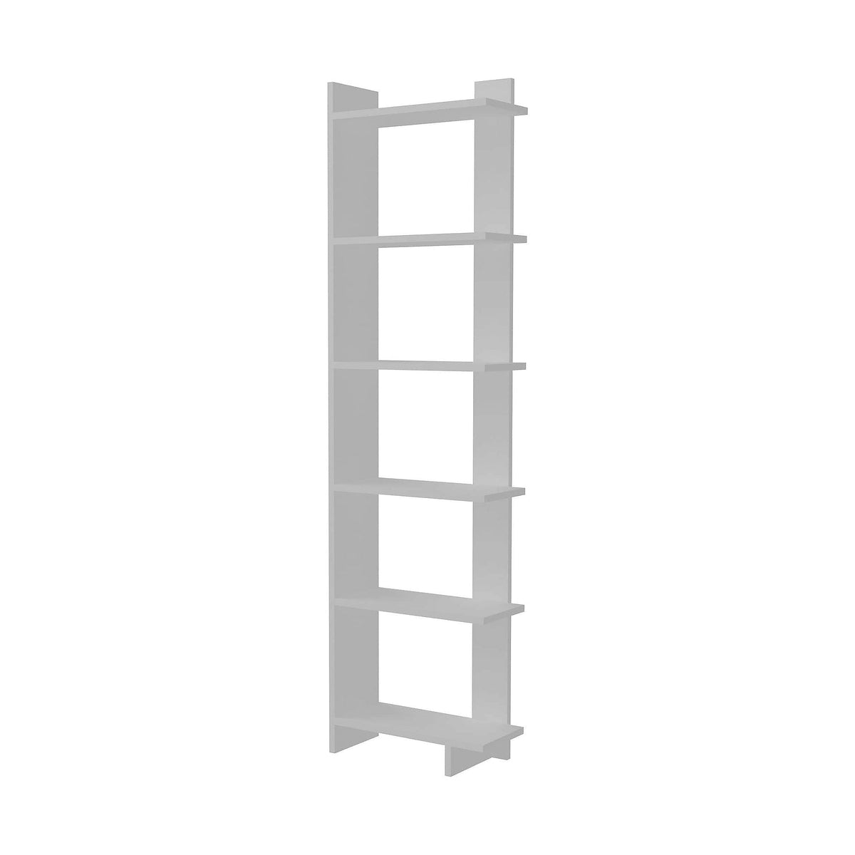 Biblioteca ORDER, alb, PAL melaminat, 47x21x170 cm