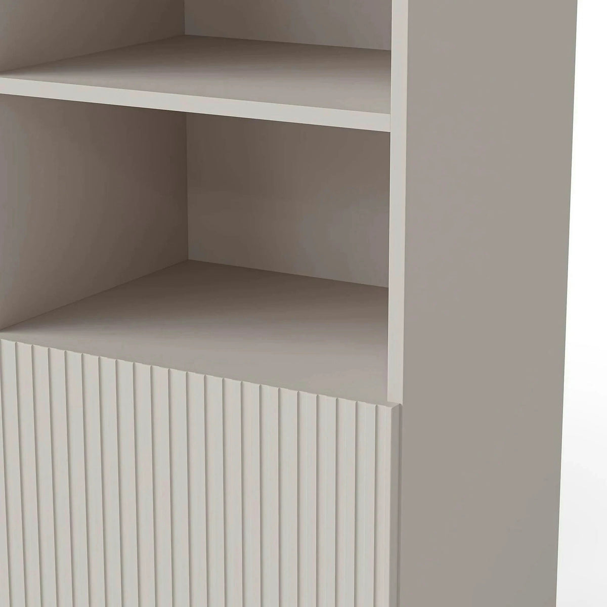 Biblioteca PAXOS REG-1, casmir/negru, PAL laminat/otel, 100x40x179 cm