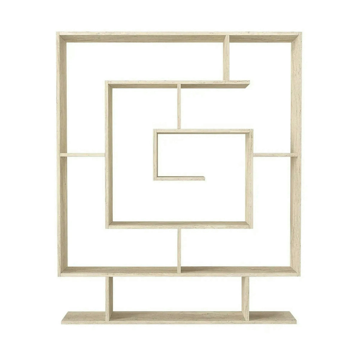Biblioteca SARMASIK, efect de piatra travertin, PAL melaminat, 125x22x150 cm