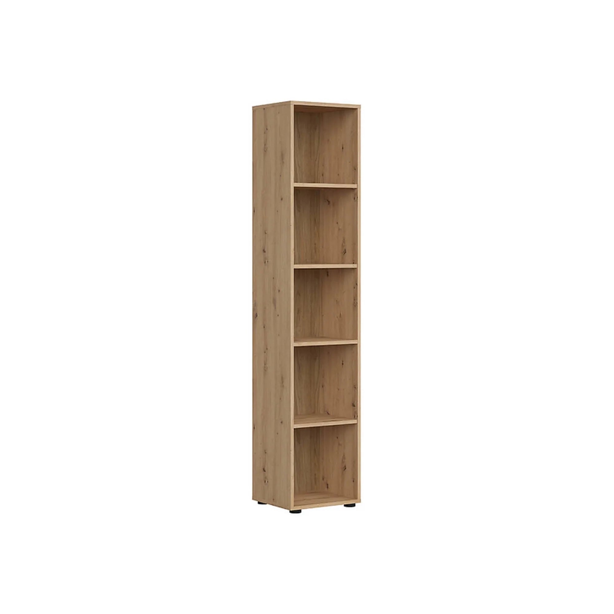 Biblioteca SPACE OFFICE, stejar artisan, PAL laminat, 42x37x203 cm
