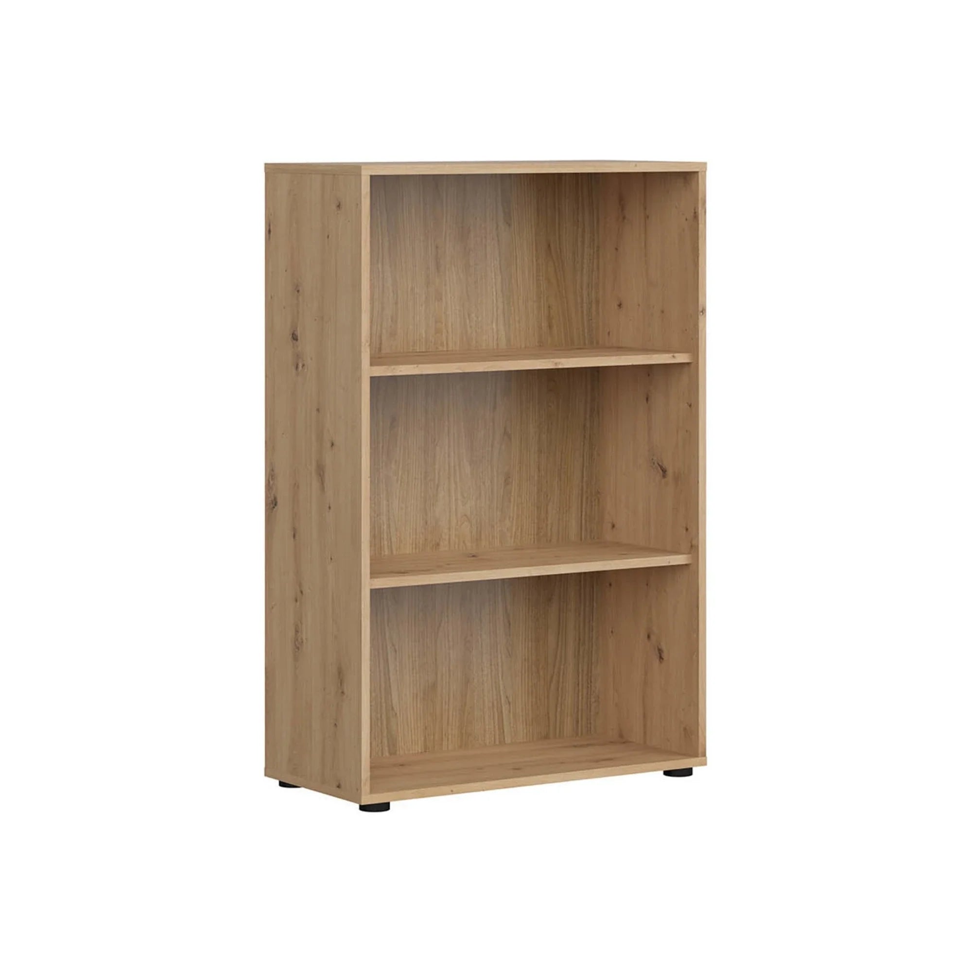 Biblioteca SPACE OFFICE, stejar artisan, PAL laminat, 80x37x122 cm