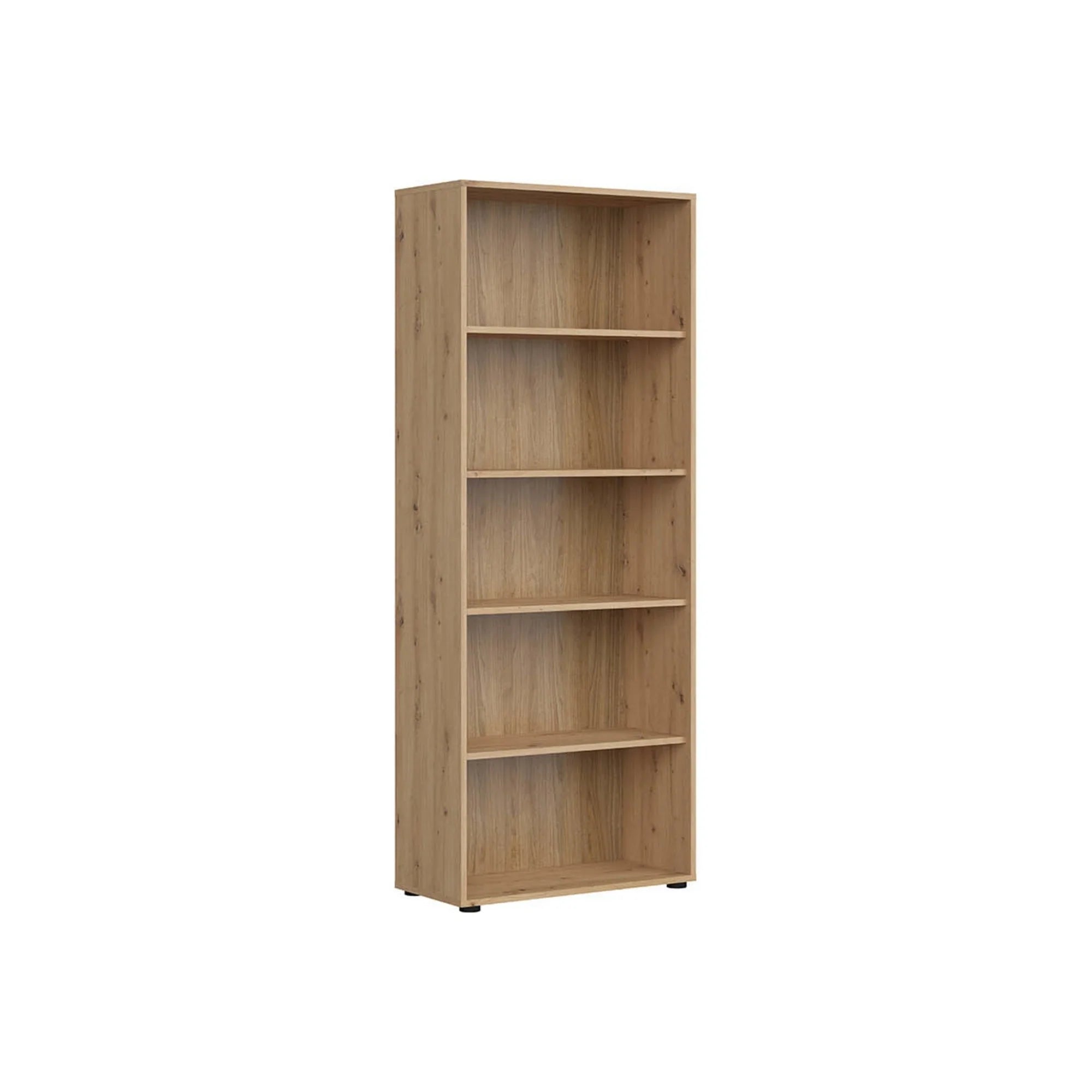 Biblioteca SPACE OFFICE, stejar artisan, PAL laminat, 80x37x203 cm