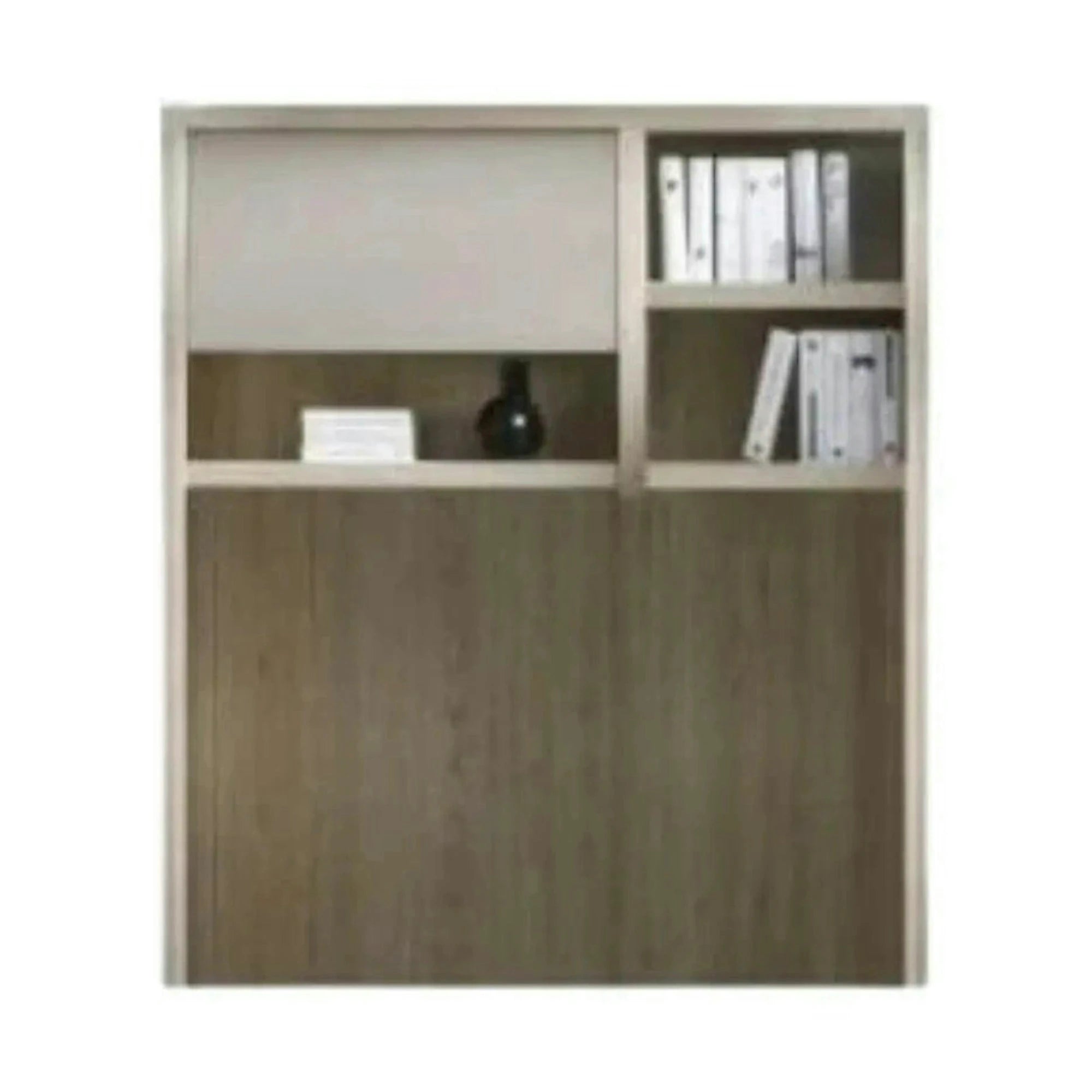 Biblioteca suspendata ROMA 5, stejar ferrara/gri mat, PAL laminat, 120x31x138 cm