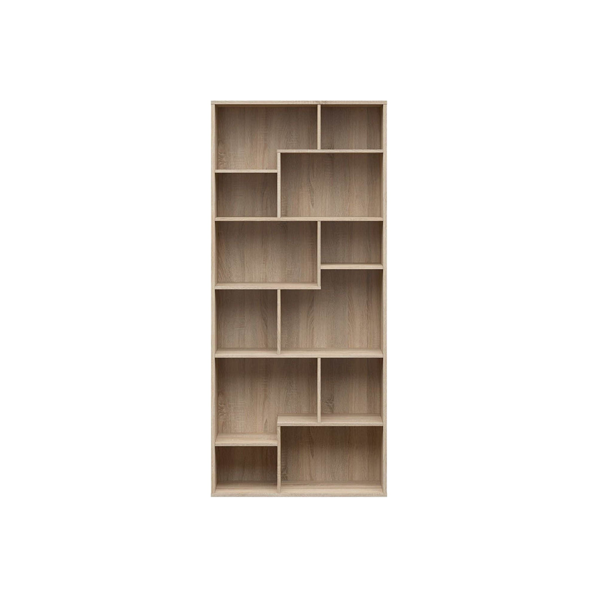 Biblioteca TETRIX, stejar sonoma, PAL melaminat, 88x34x198 cm