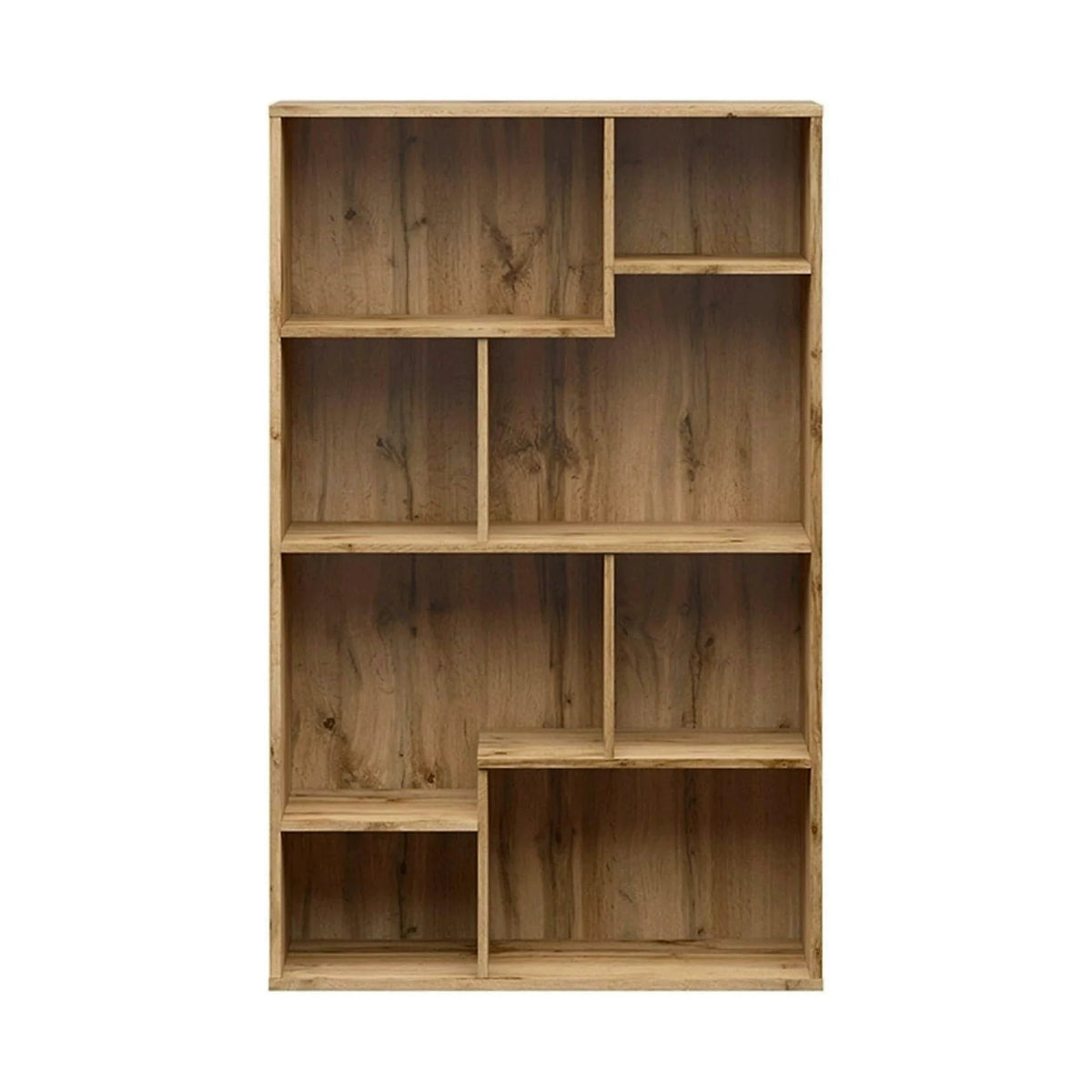 Biblioteca TETRIX, stejar wotan, PAL melaminat, 88x34x140 cm