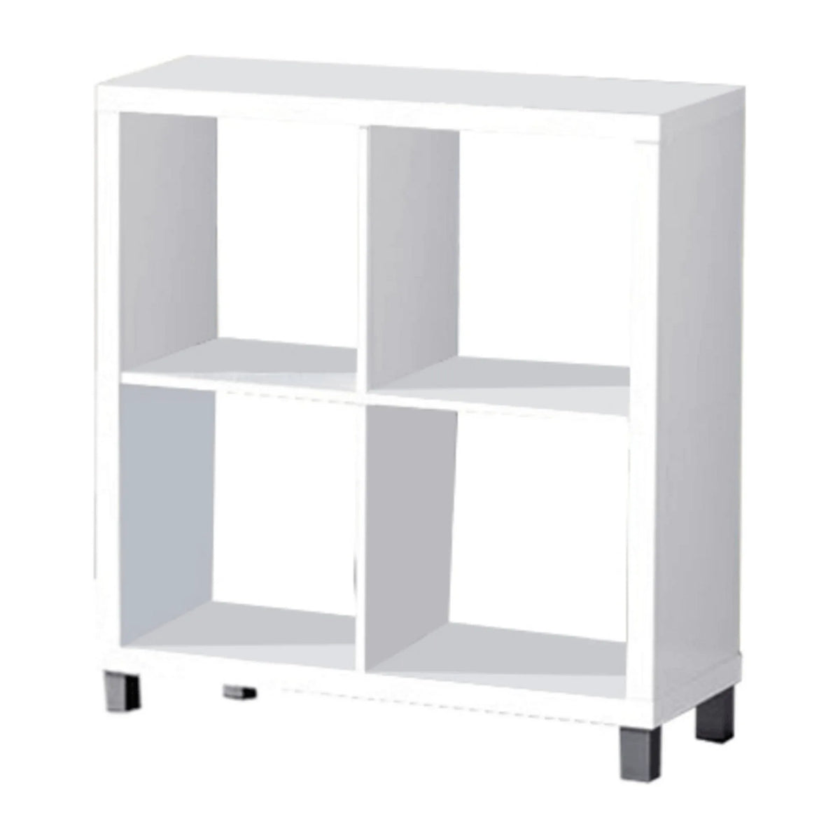 Biblioteca TOFI 2 NEW, alb, PAL melaminat, 76x29x83 cm