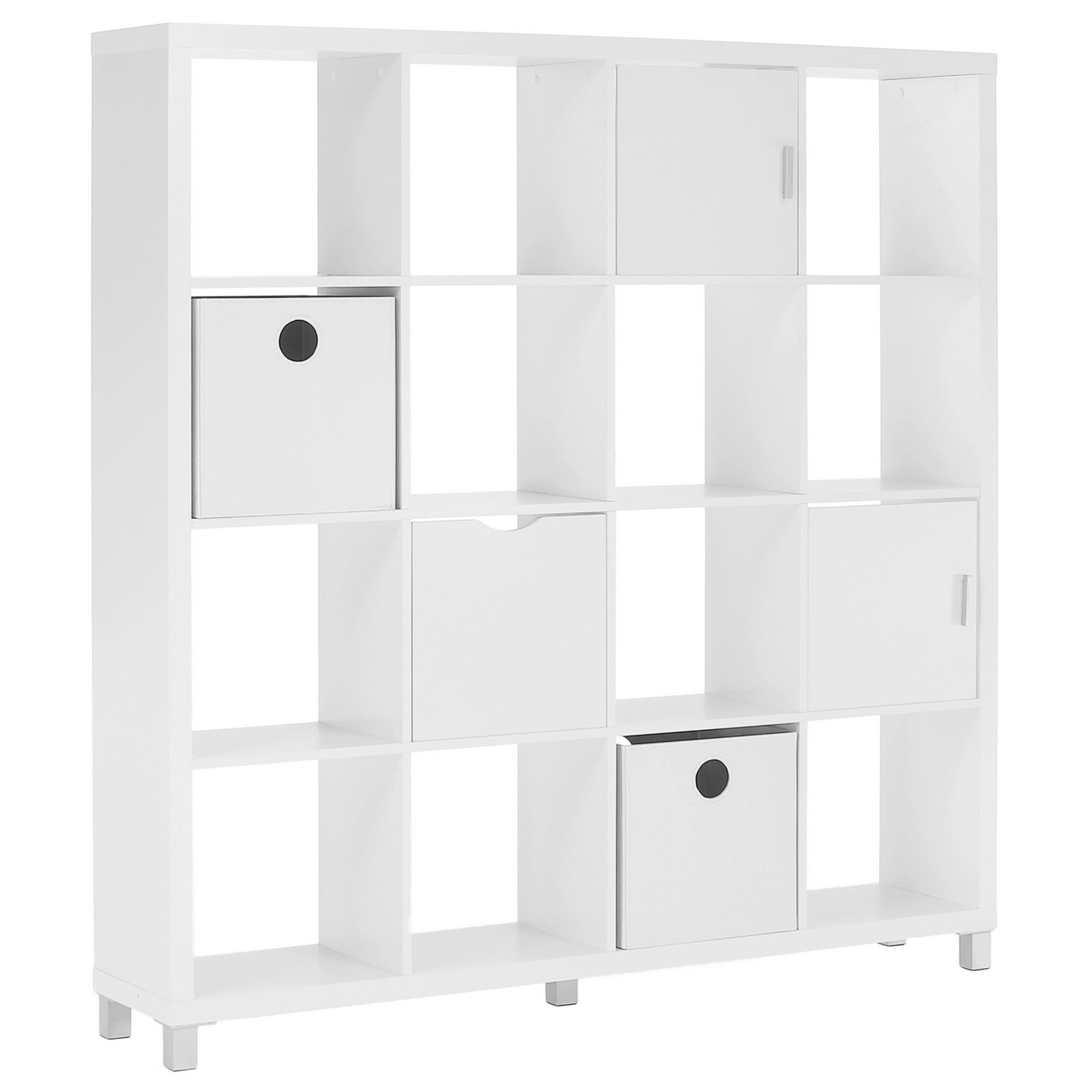 Biblioteca TOFI 6 NEW, alb, PAL melaminat, 146x29x153 cm