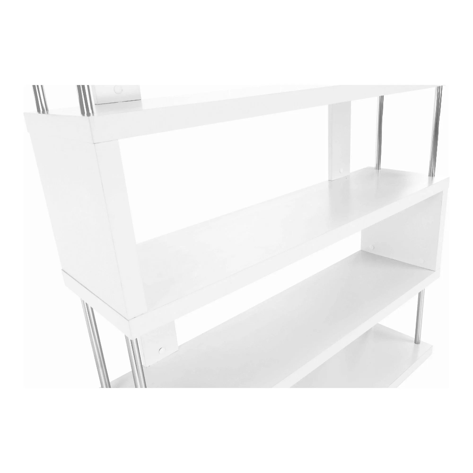 Bilioteca ALIS, alb, PAL melaminat, 110x29x191 cm