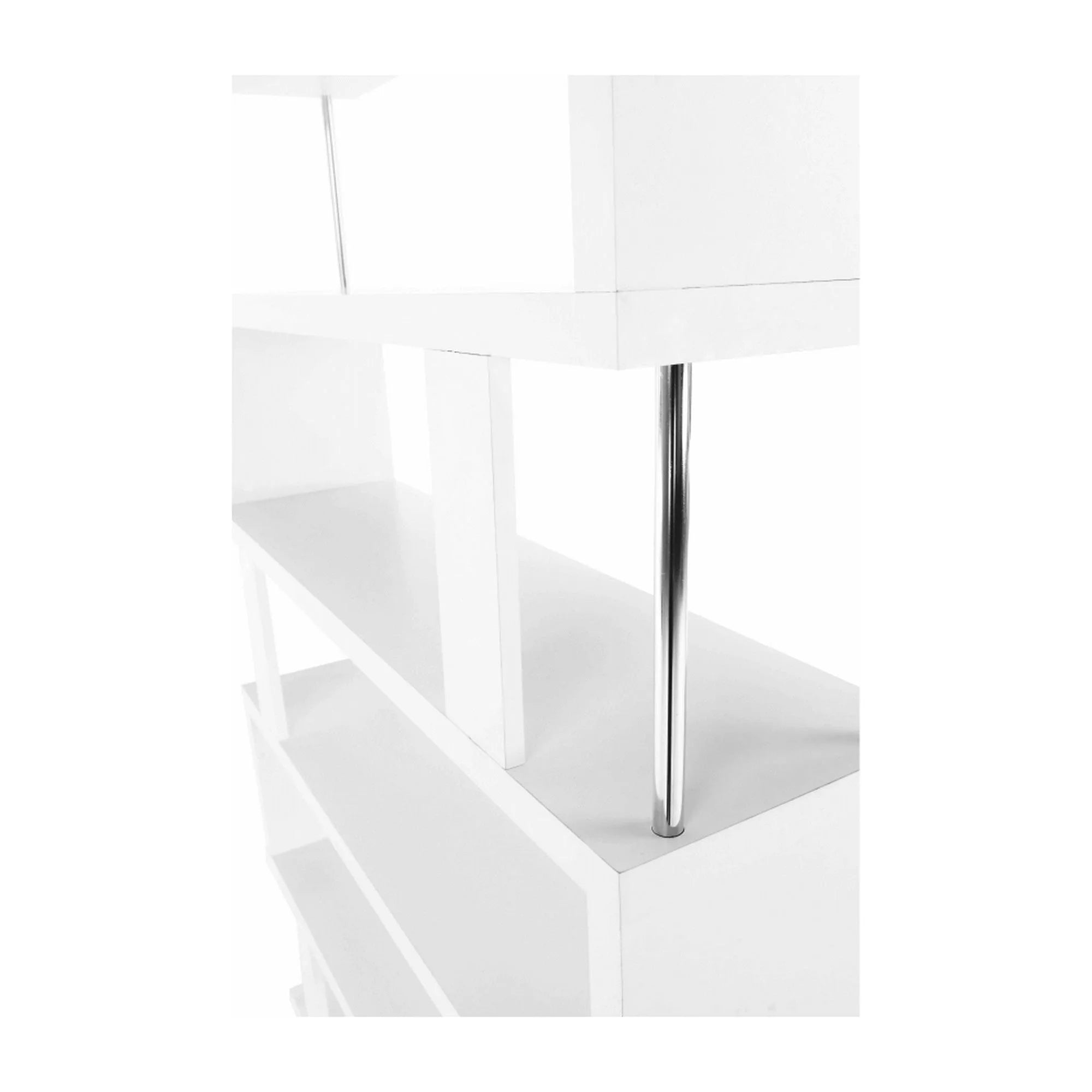 Bilioteca ALIS, alb, PAL melaminat, 110x29x191 cm