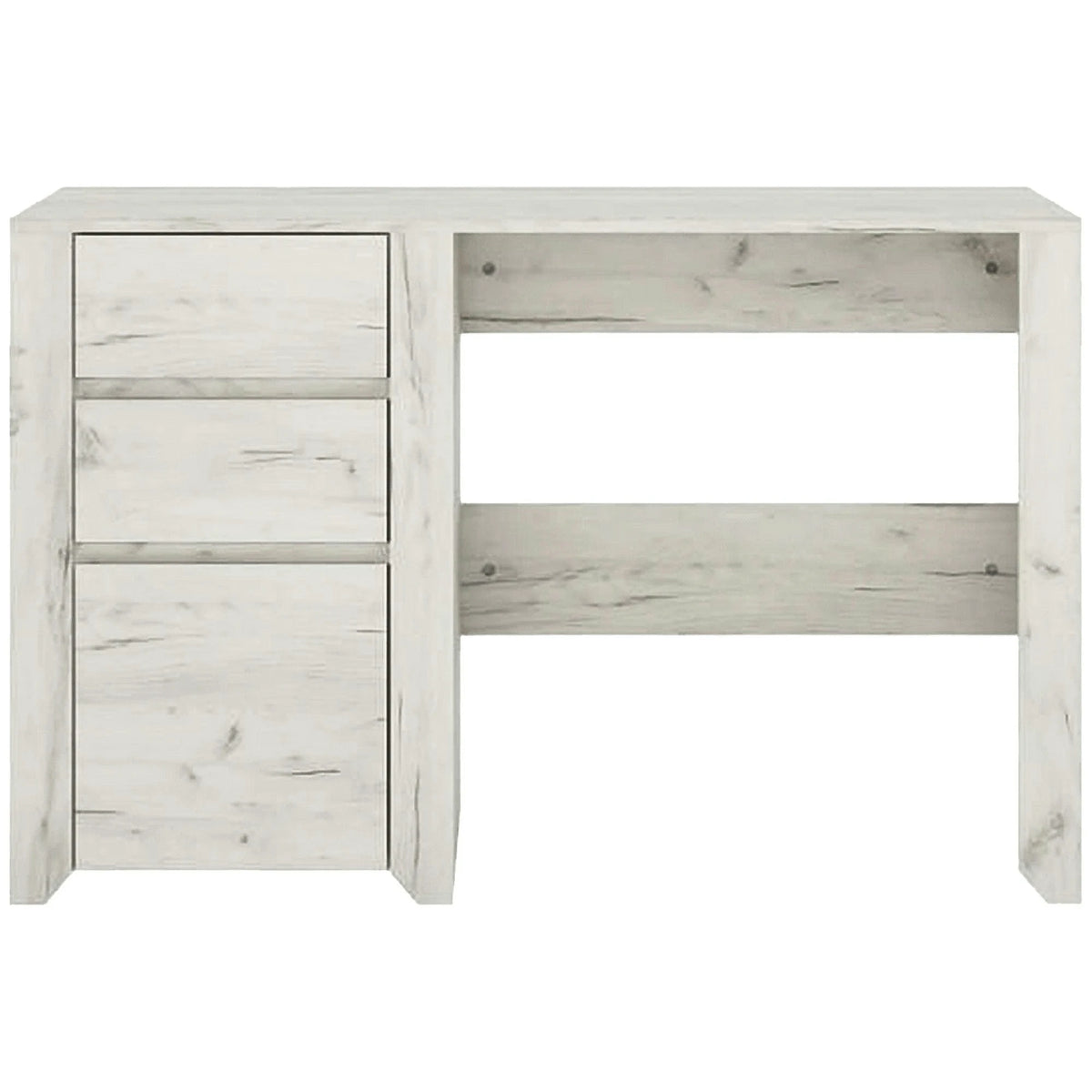 Birou ANGEL typ 80, alb craft, PAL melaminat, 119x60x77 cm