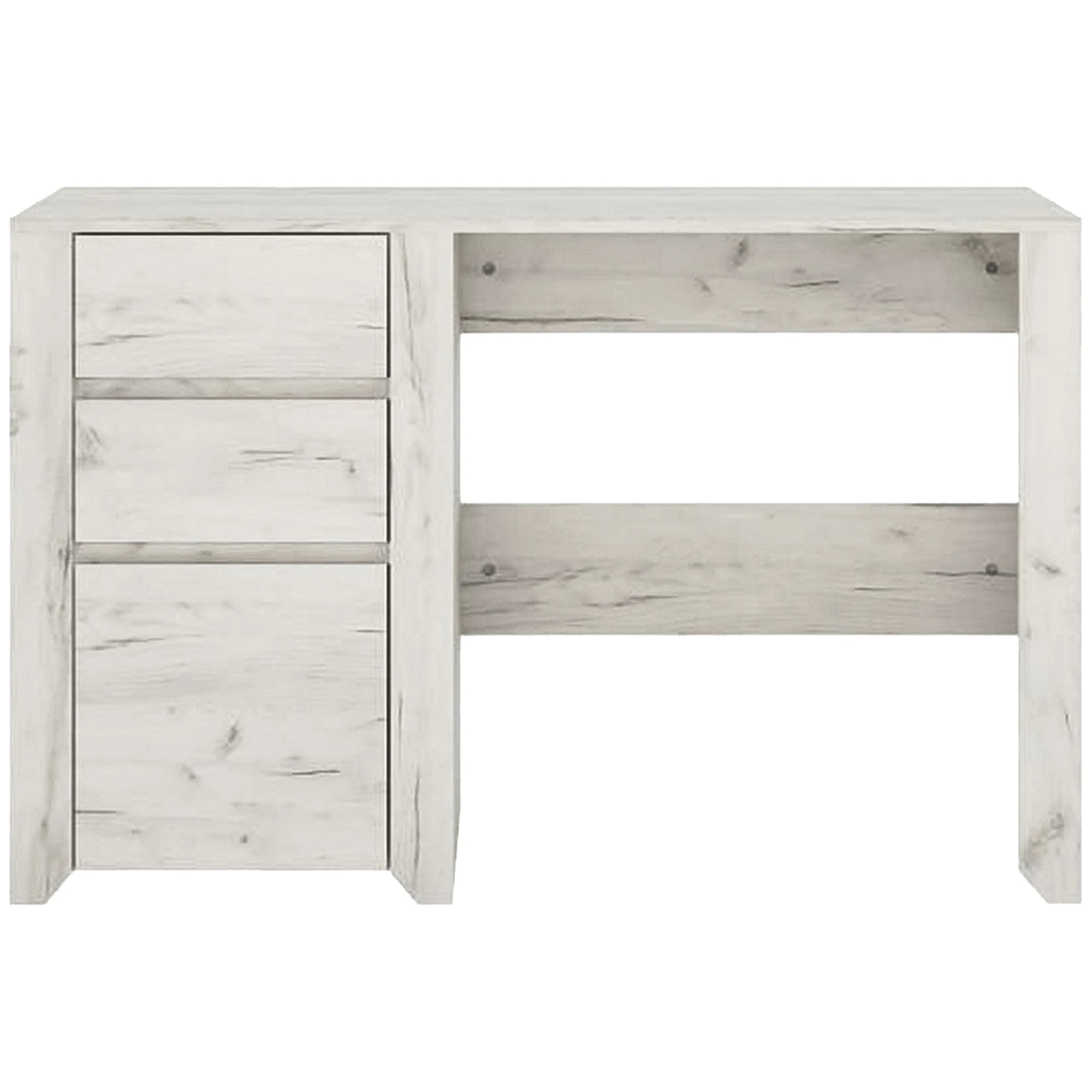 Birou ANGEL typ 80, alb craft, PAL melaminat, 119x60x77 cm