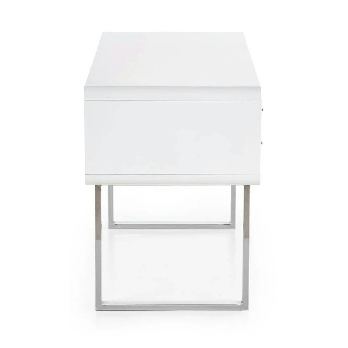 Birou B30, alb/crom, 120x55x76 cm