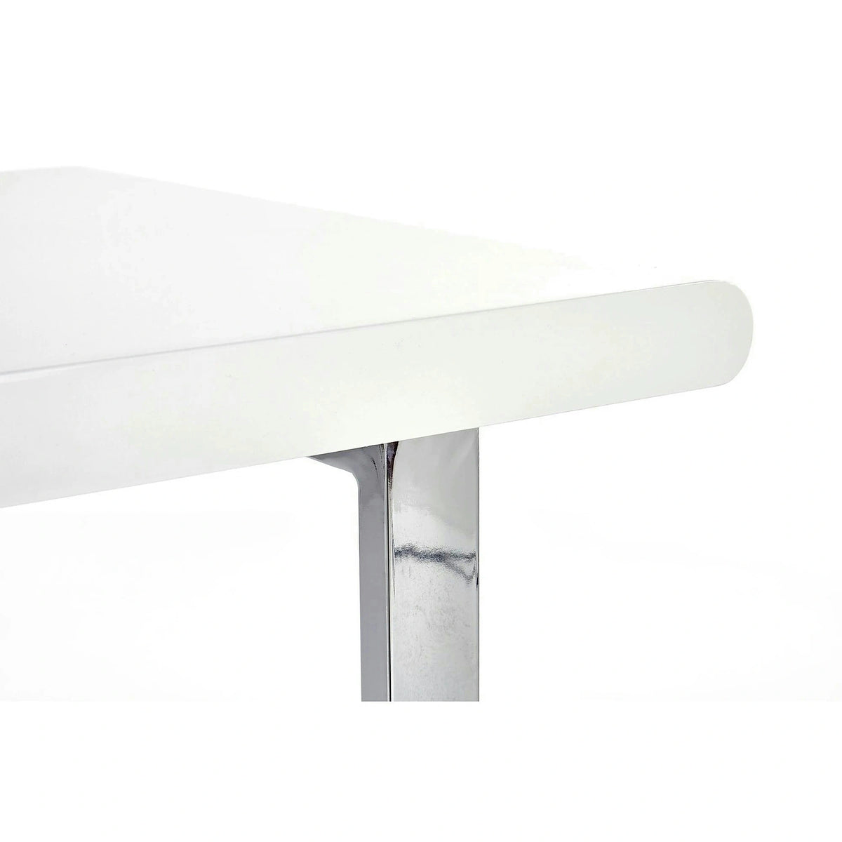 Birou B30, alb/crom, 120x55x76 cm