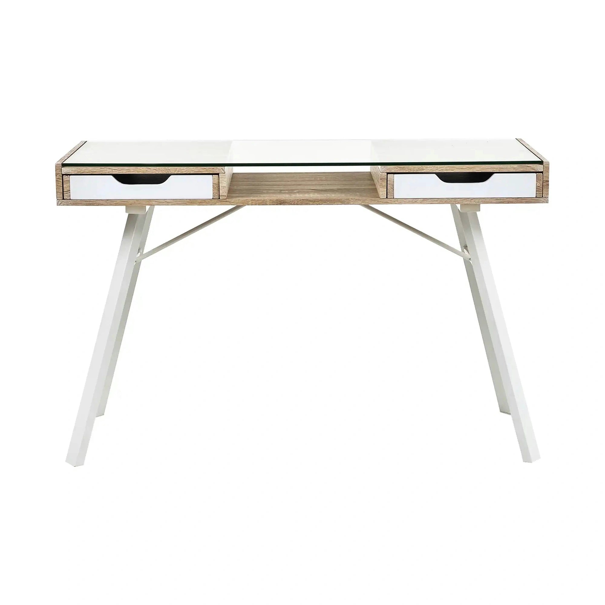 Birou B33, stejar sonoma/alb, 120x60x76 cm