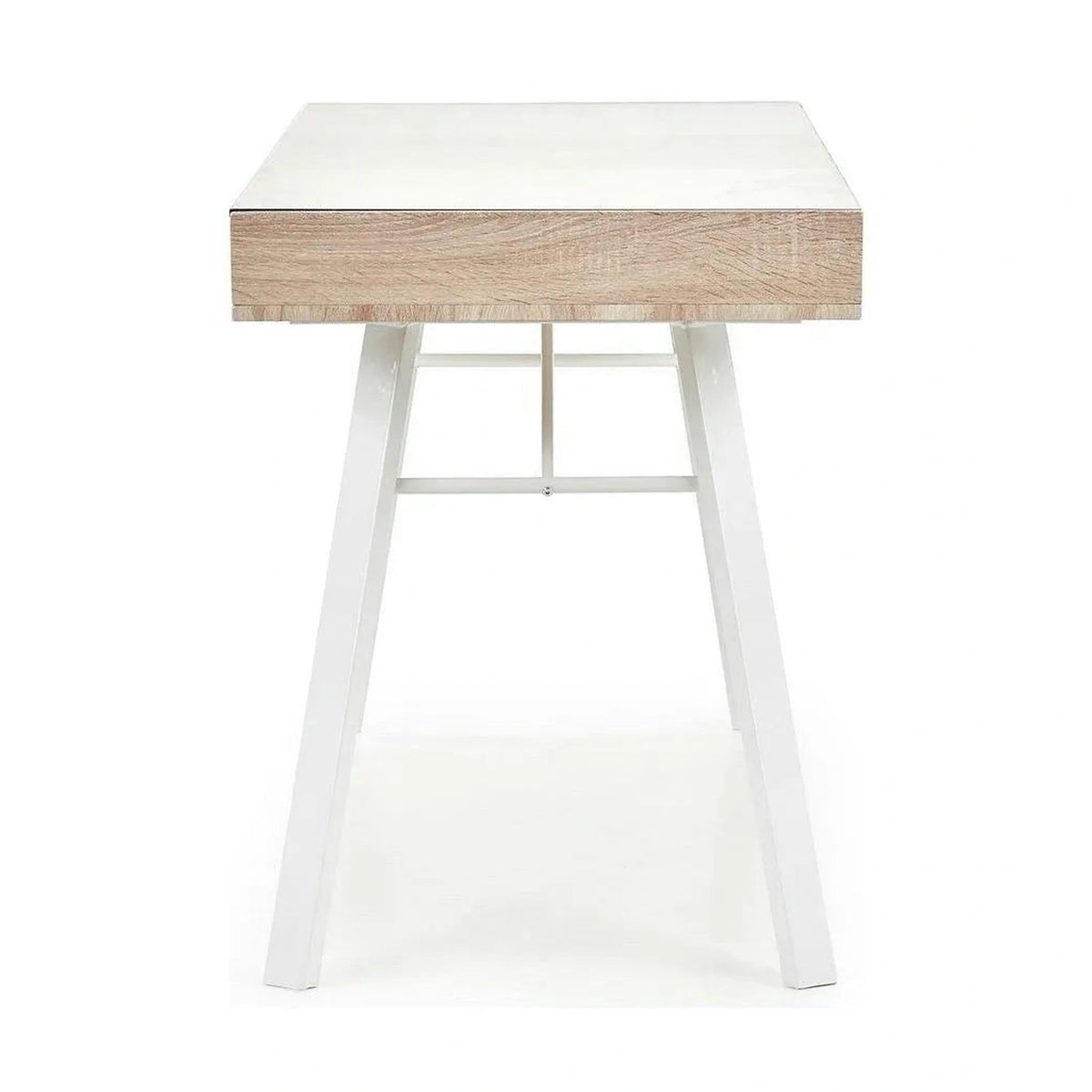Birou B33, stejar sonoma/alb, 120x60x76 cm