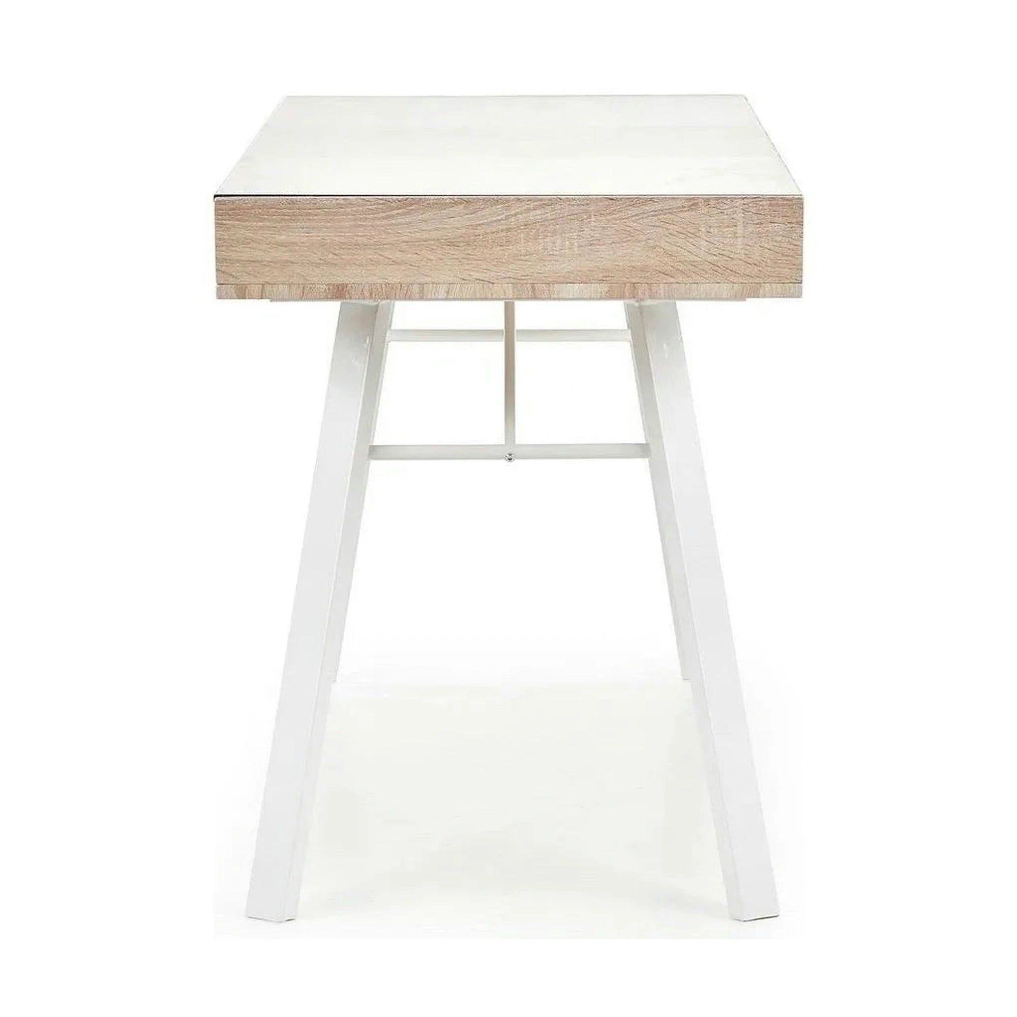 Birou B33, stejar sonoma/alb, 120x60x76 cm