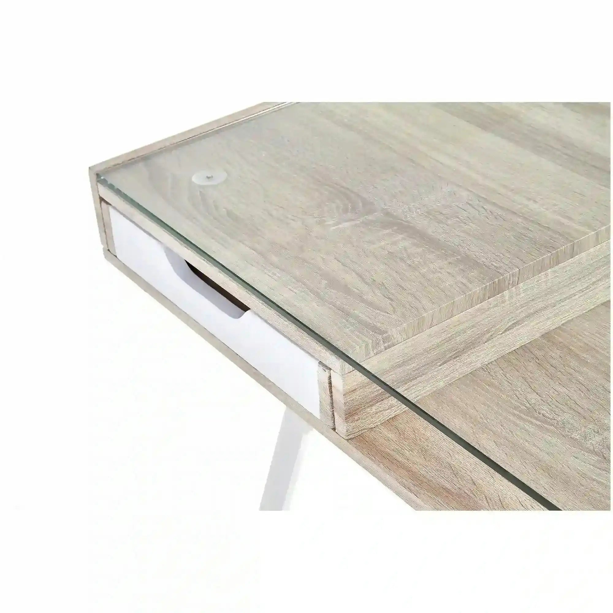 Birou B33, stejar sonoma/alb, 120x60x76 cm