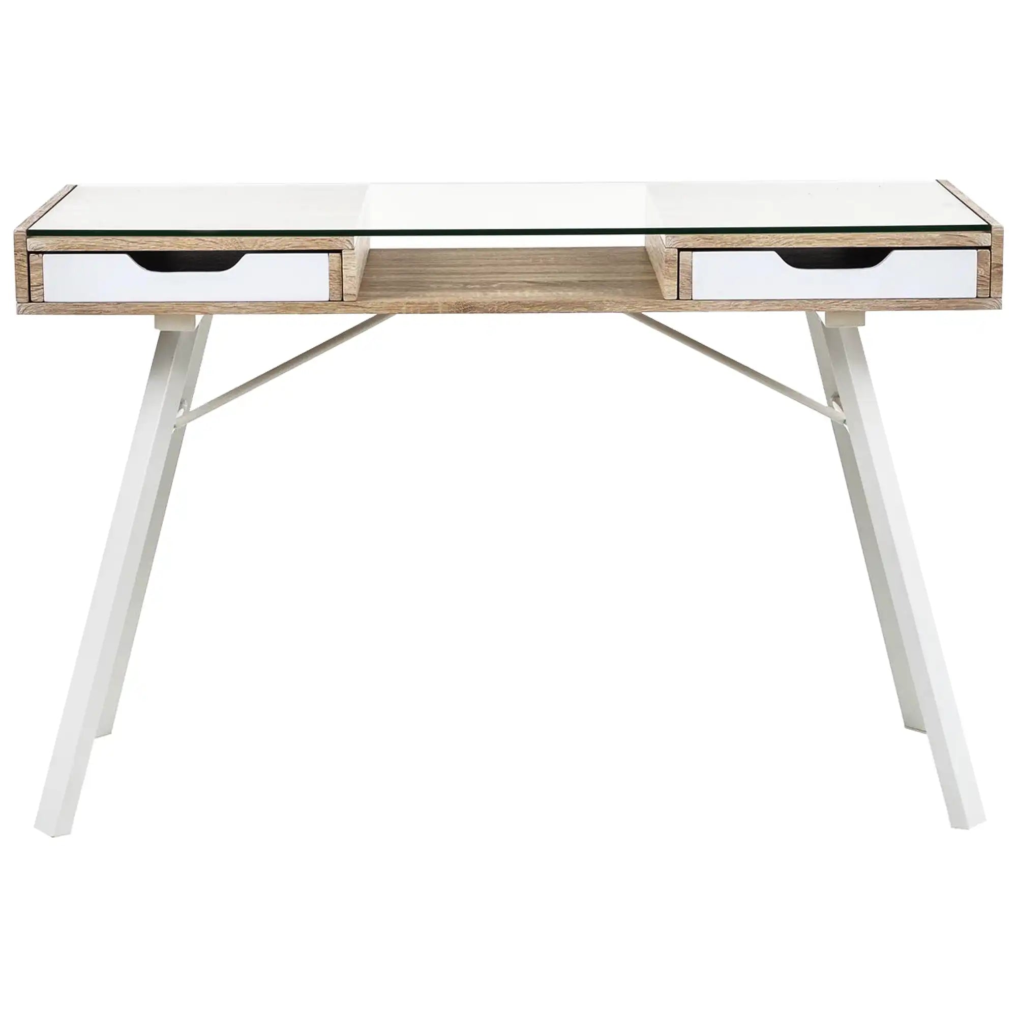 Birou B33, stejar sonoma/alb, 120x60x76 cm