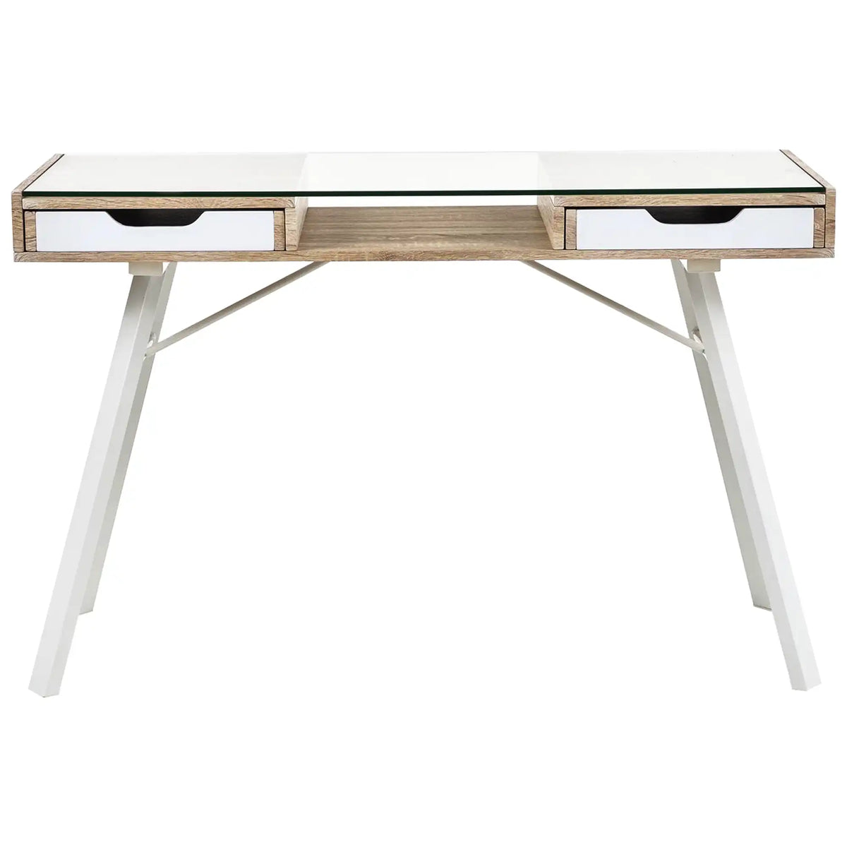 Birou B33, stejar sonoma/alb, 120x60x76 cm