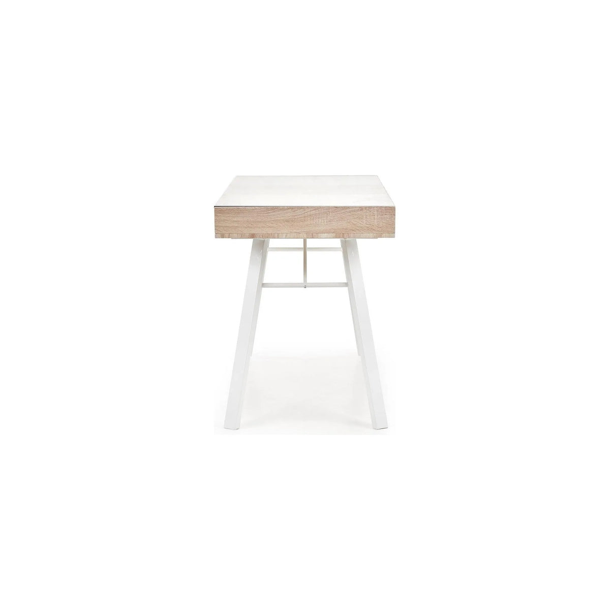 Birou B33, stejar sonoma/alb, 120x60x76 cm