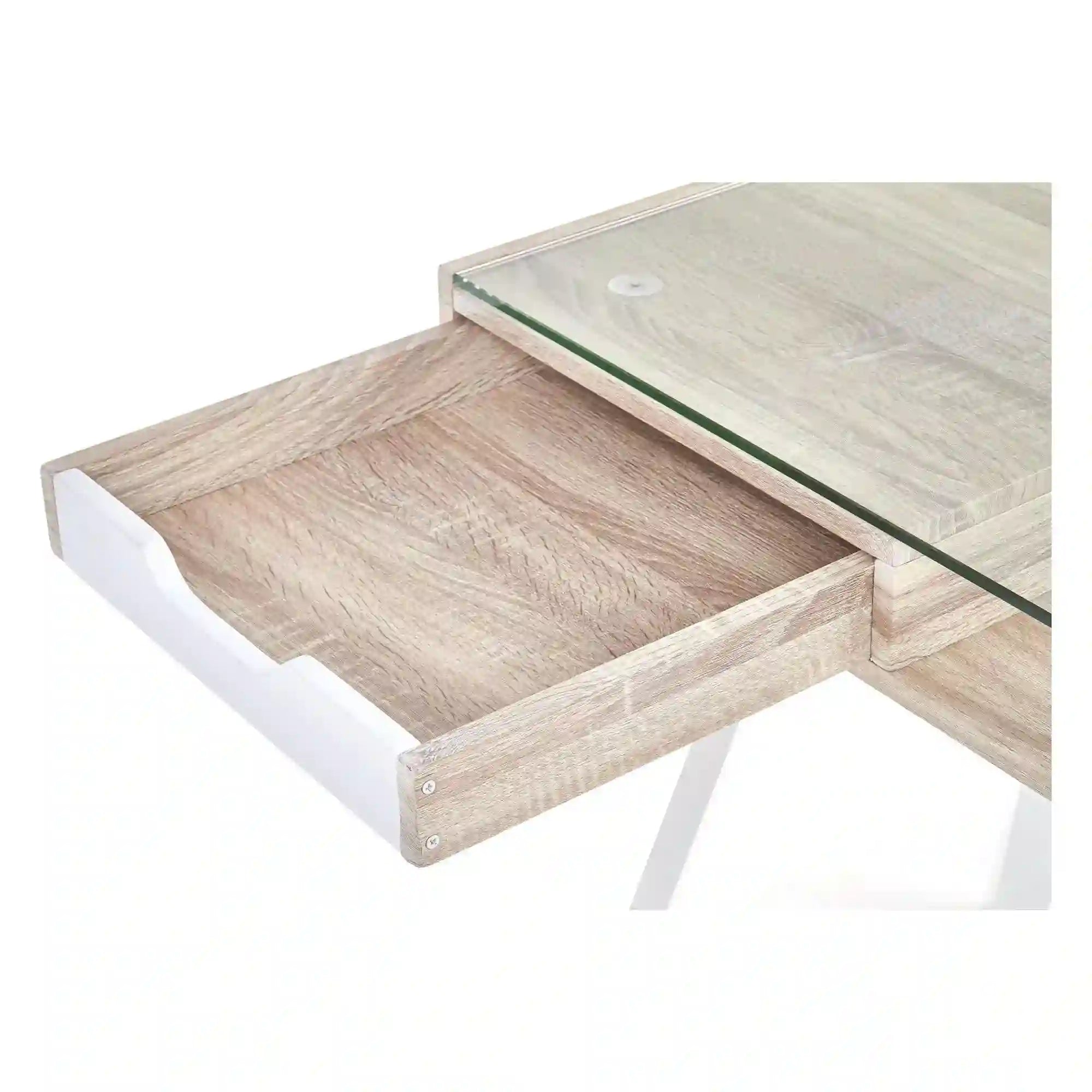 Birou B33, stejar sonoma/alb, 120x60x76 cm