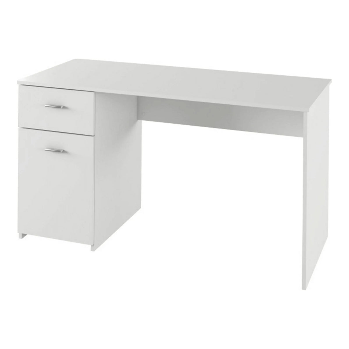 Birou BANY, alb, DTD laminat, 140x60x76 cm