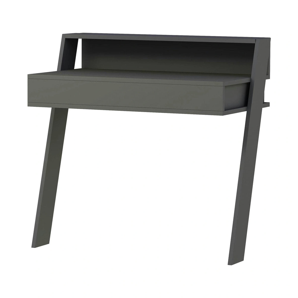 Birou COWORK, gri, PAL melaminat, 94x50x91 cm