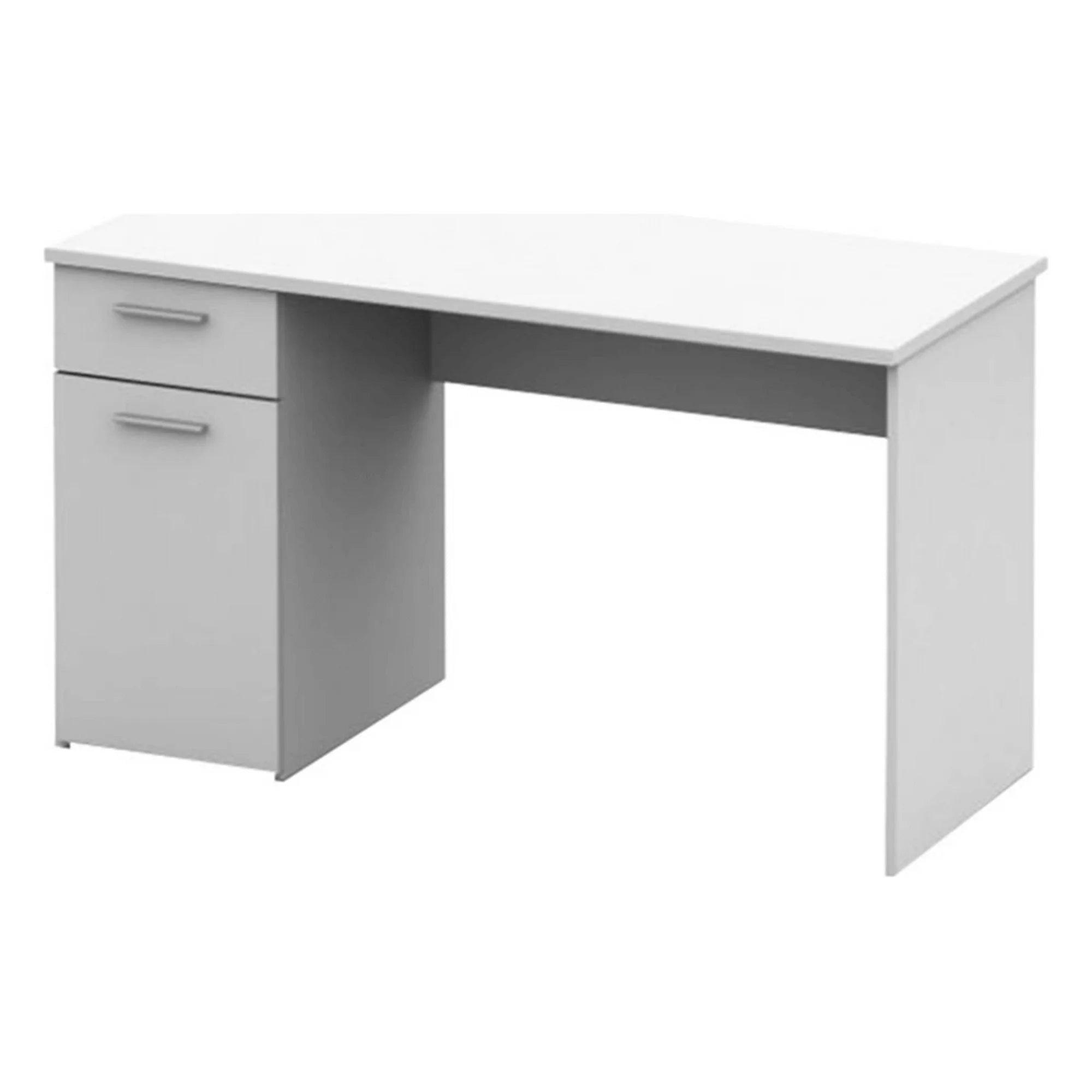 Birou EGON, alb, DTD laminat, 137x60x76 cm