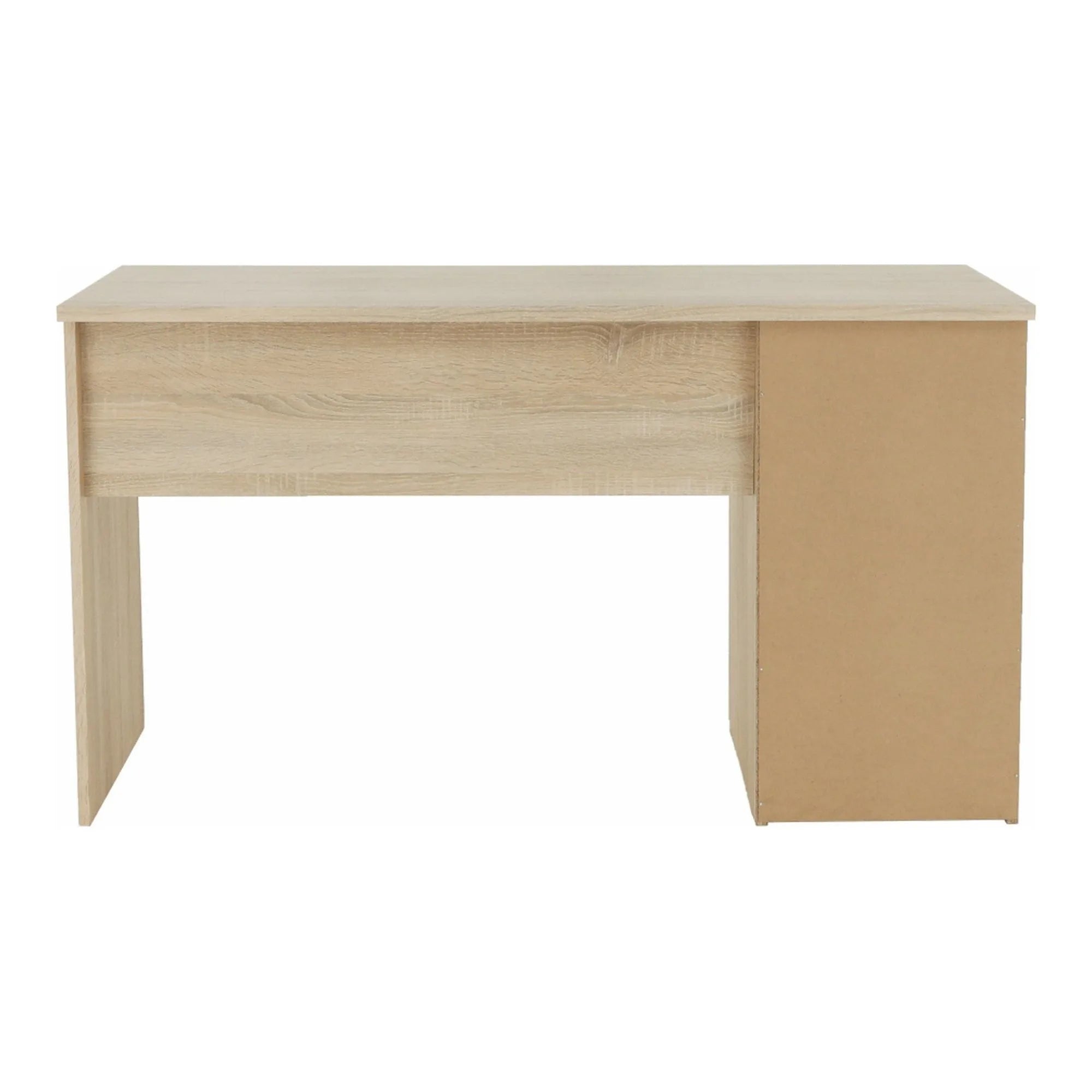 Birou EGON, stejar sonoma/alb, PAL melaminat, 137x60x76 cm