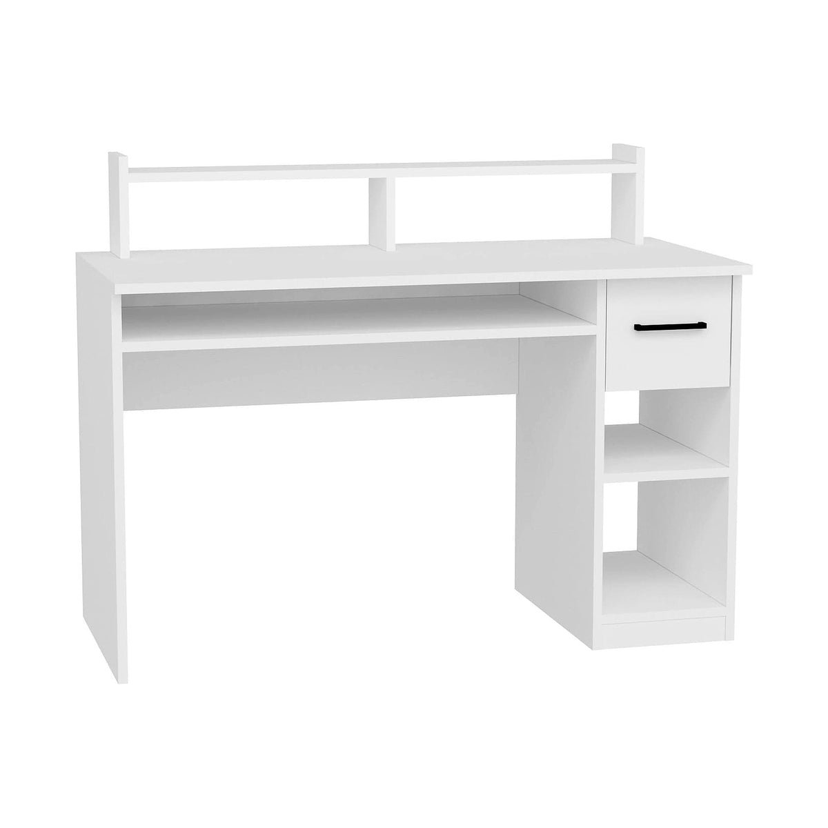 Birou ESLEM, alb, PAL melaminat, 120x55x93 cm