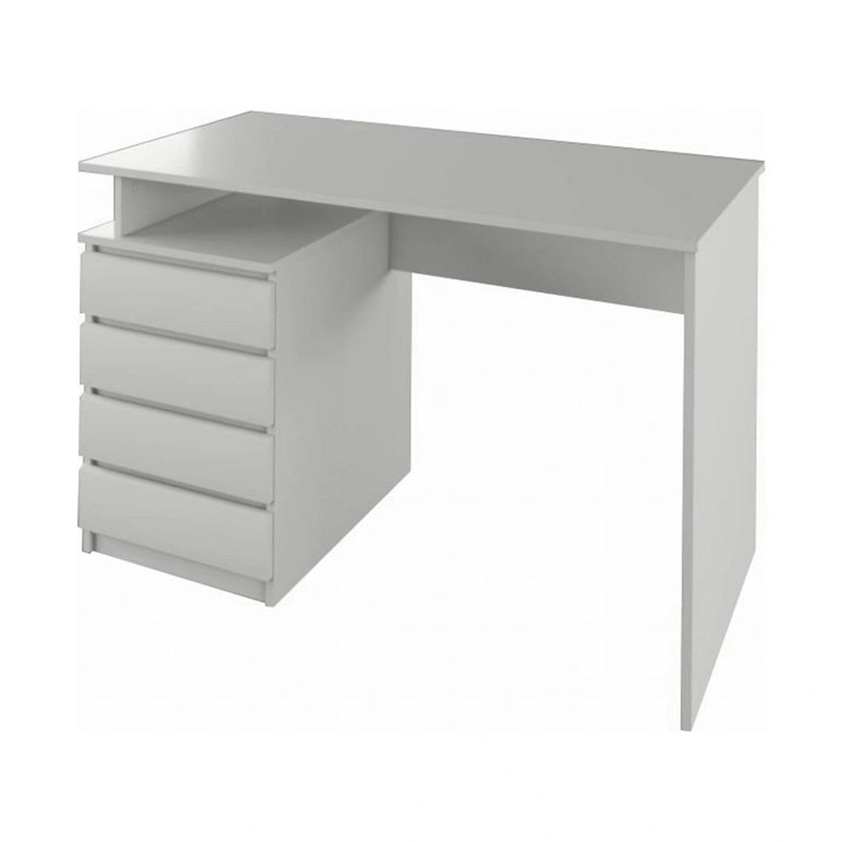 Birou HANY NEW, alb, DTD laminat, 118x60x75 cm
