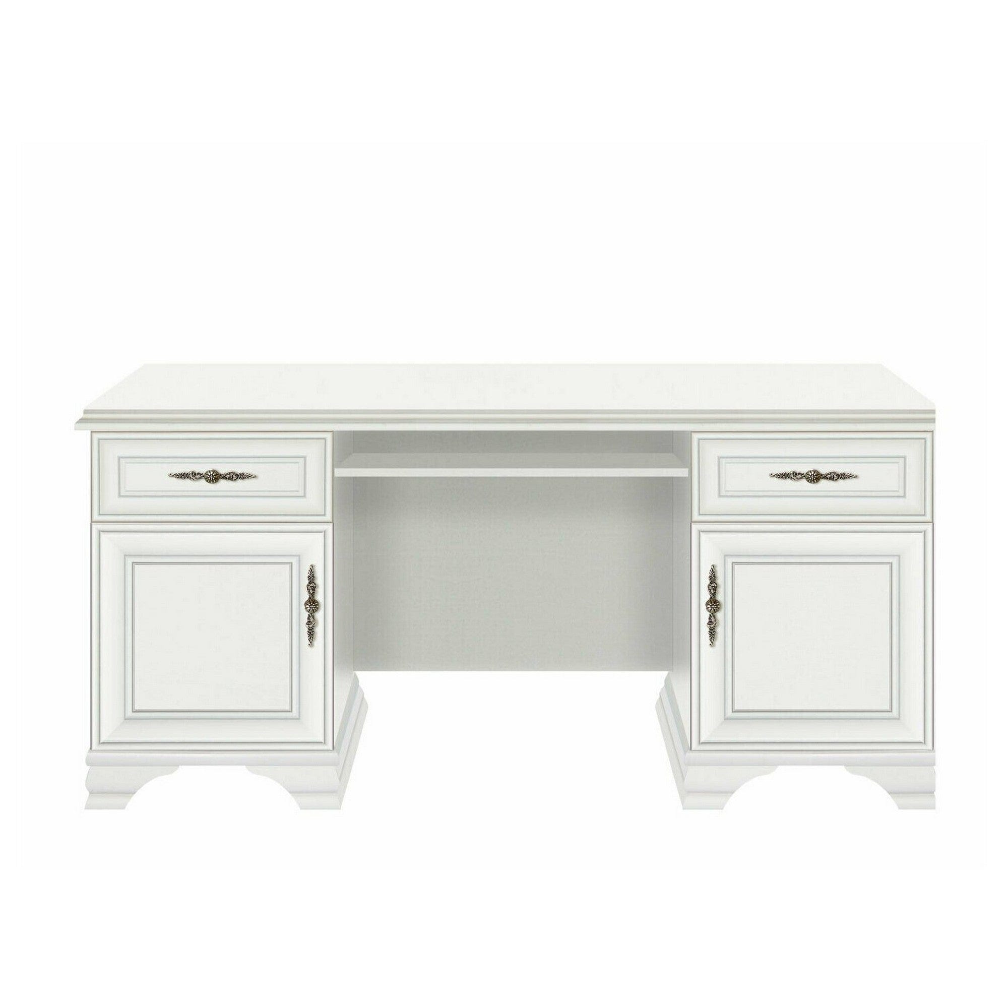 Birou Idento, alb, PAL, 160x74x78 cm