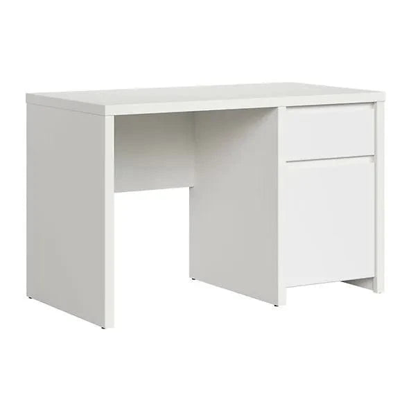 Birou KASPIAN, alb mat, PAL infoliat, 120x65x77 cm
