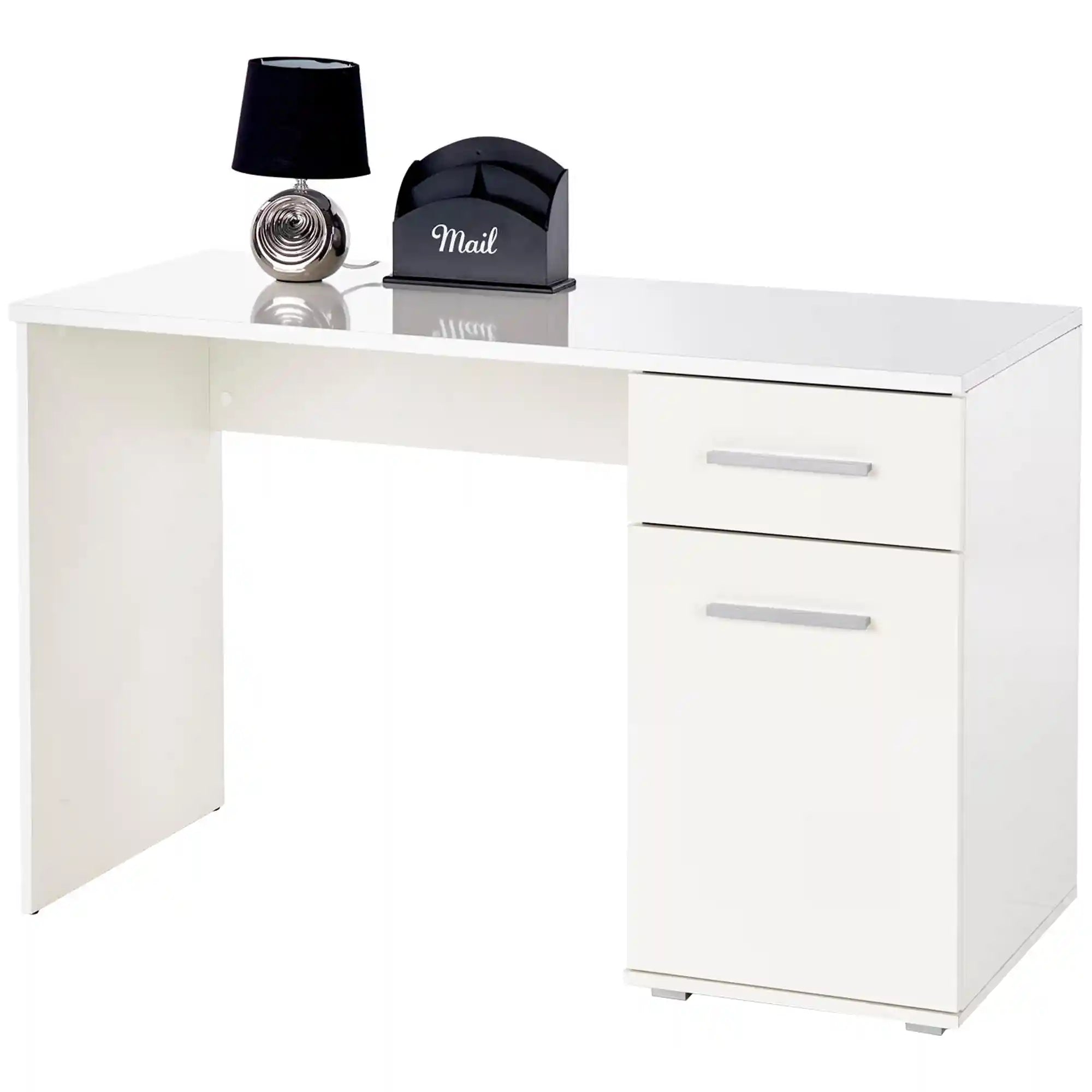 Birou Lima B1, alb, PAL melaminat, 120X55X77 CM