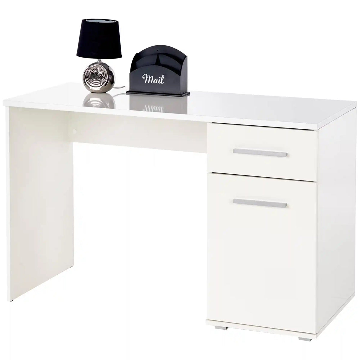 Birou Lima B1, alb, PAL melaminat, 120X55X77 CM