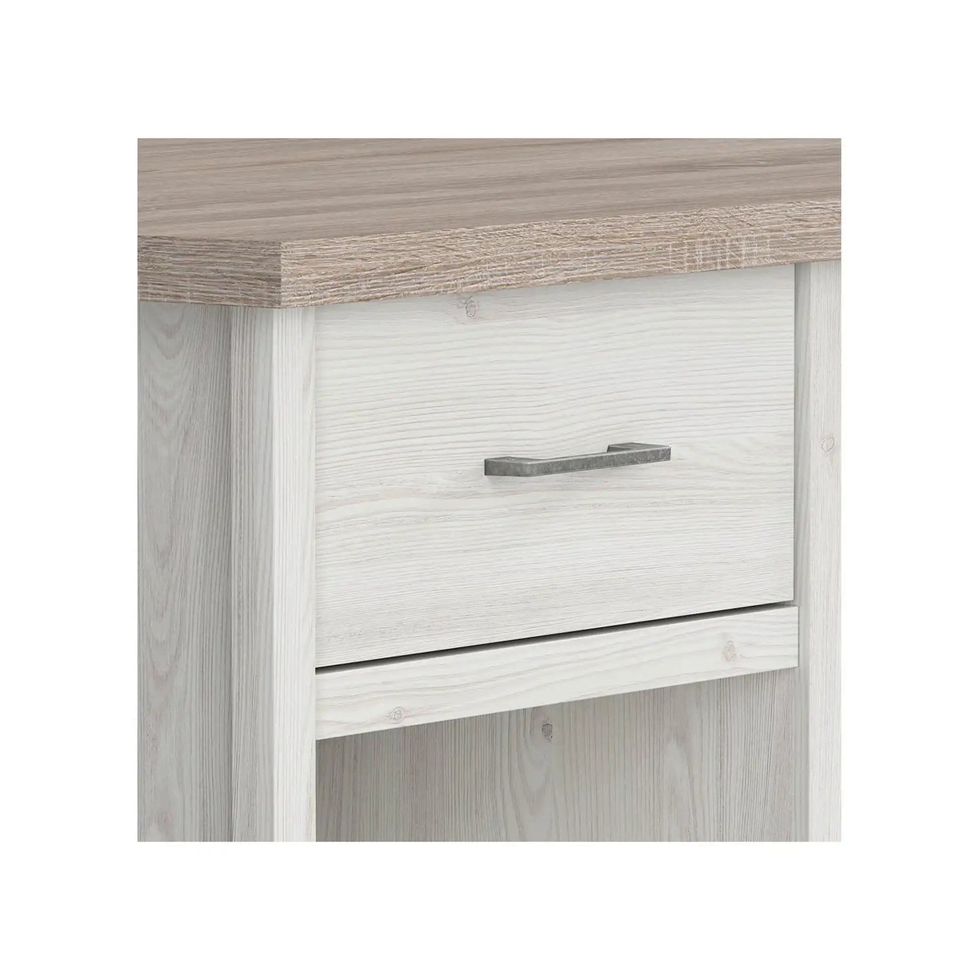 Birou LUCA JUZI, zada sibiu deschis/stejar sonoma, PAL laminat, 141x81x77 cm