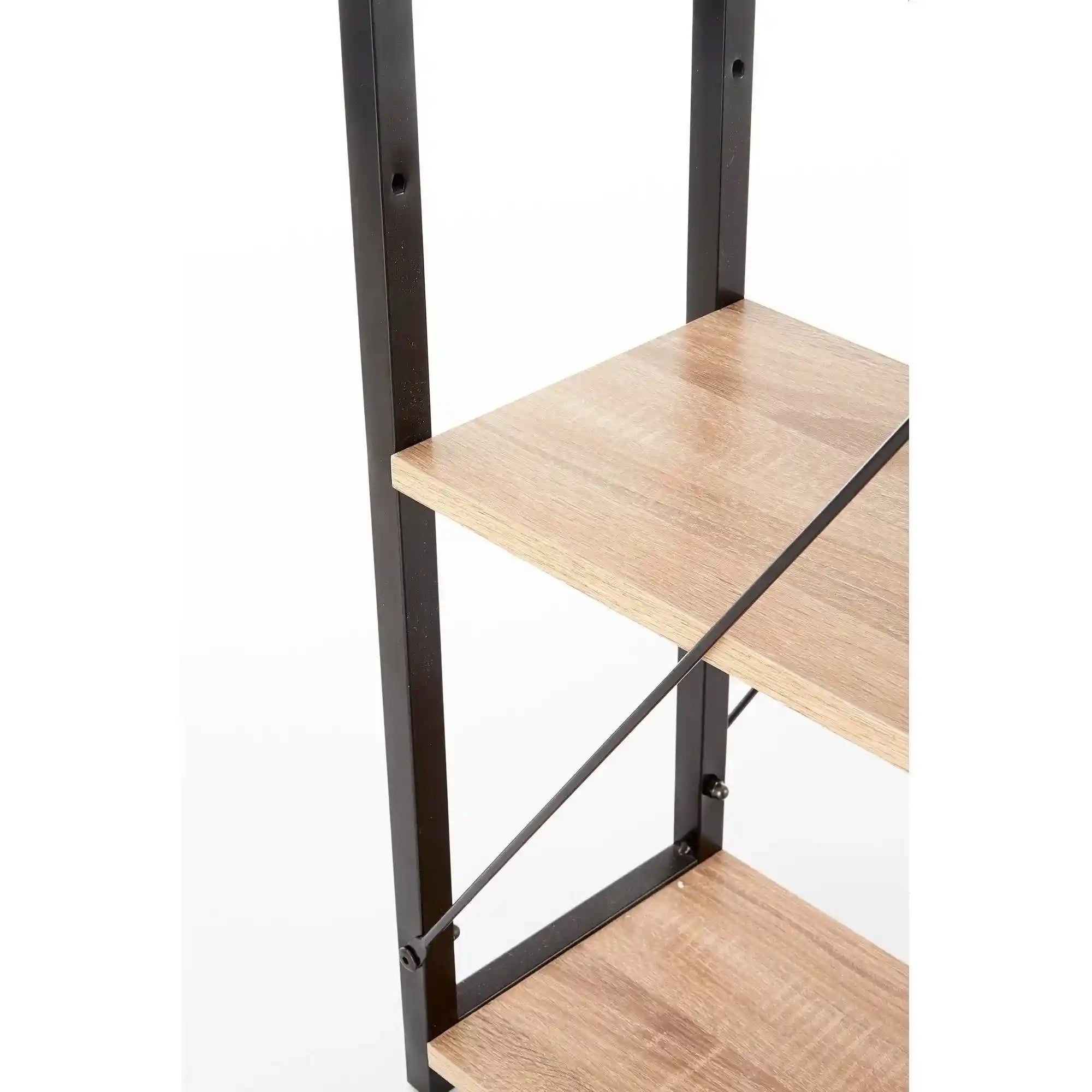 Birou NARVIK B1, stejar sonoma/negru, 120x64x120 cm