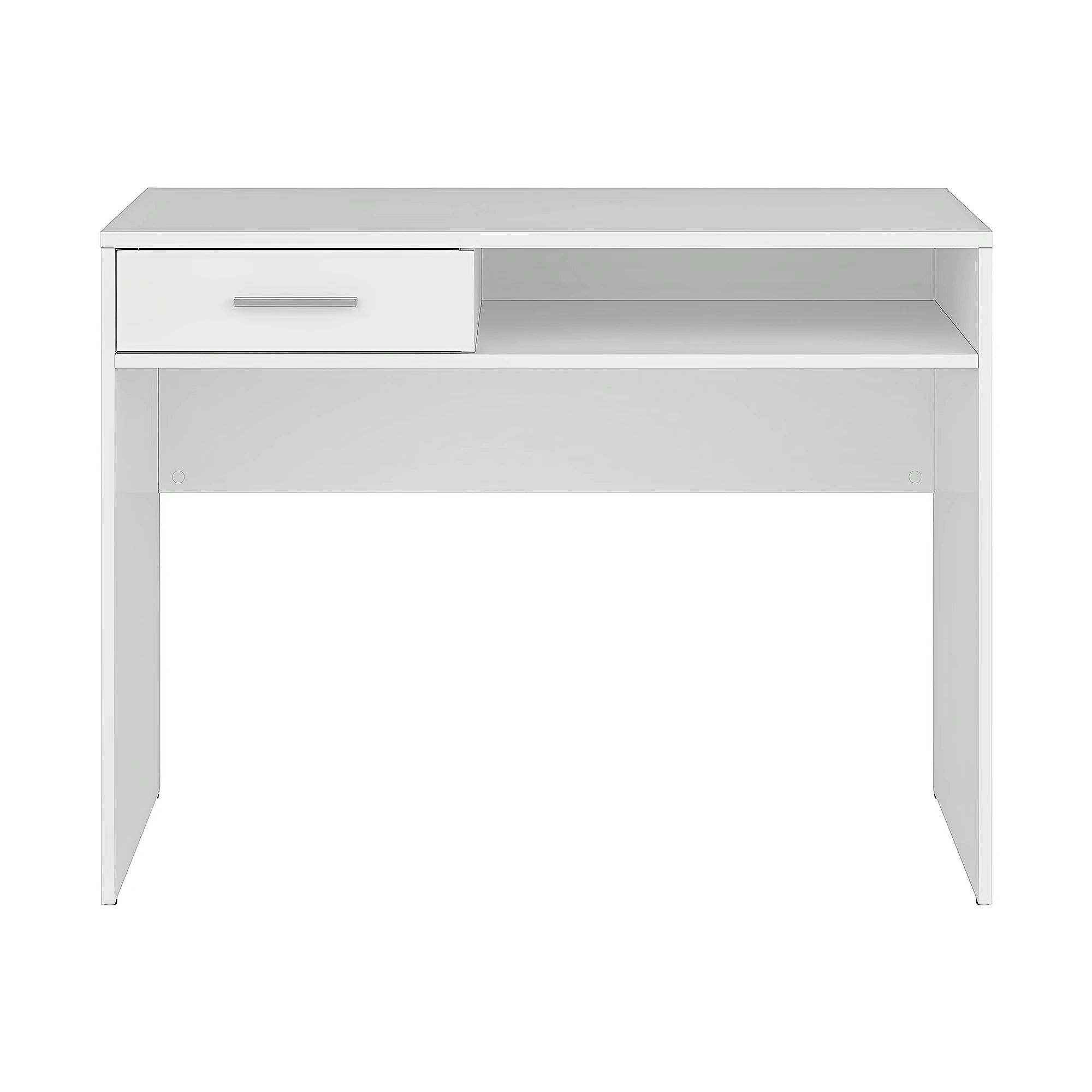 Birou NEPO PLUS, alb, PAL laminat, 100x59x76 cm
